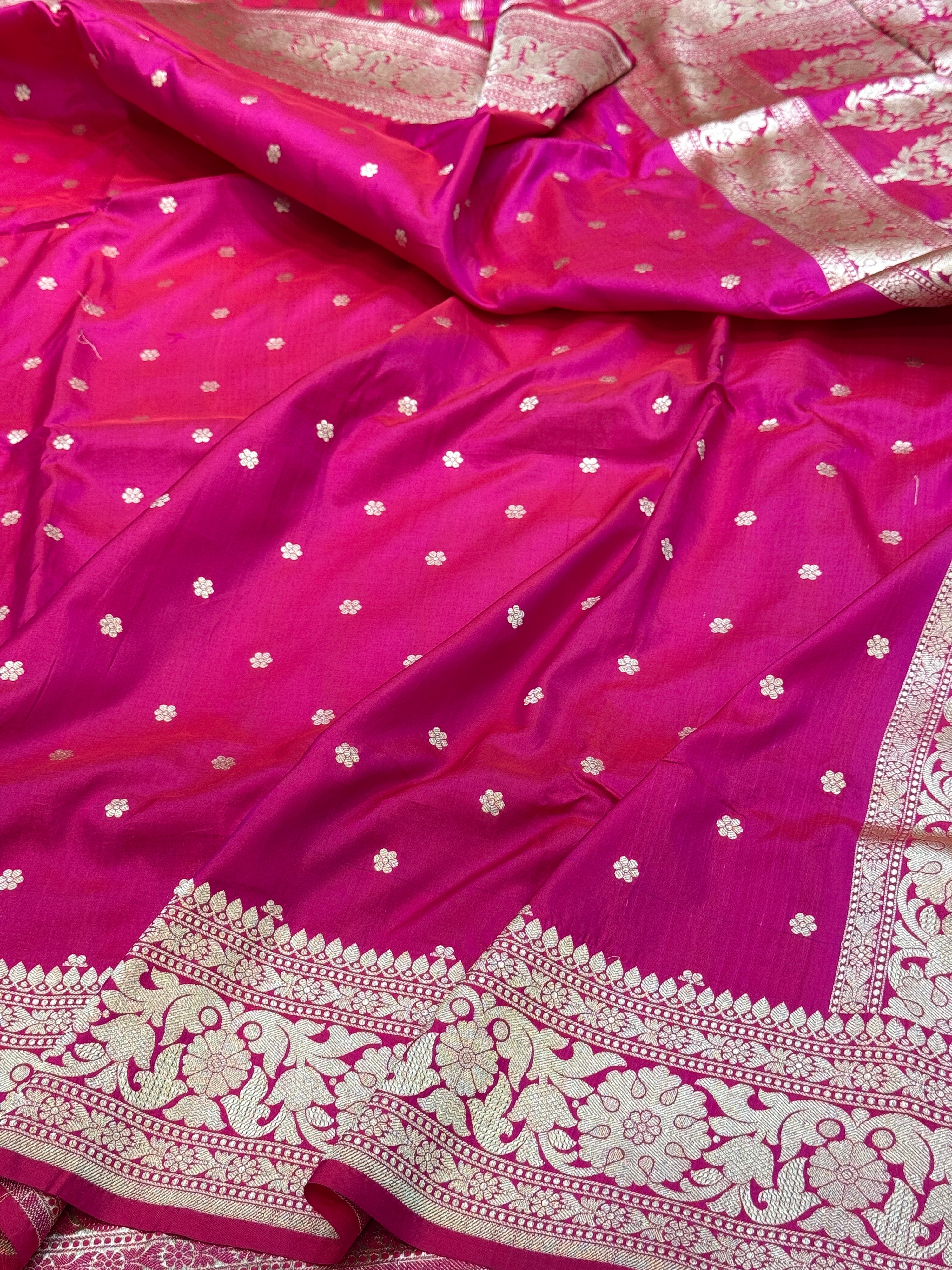 Banarasi Pure Katan Silk Saree | Pure Silk | Cutwork Technique | Banarasi Katan Silk Saree