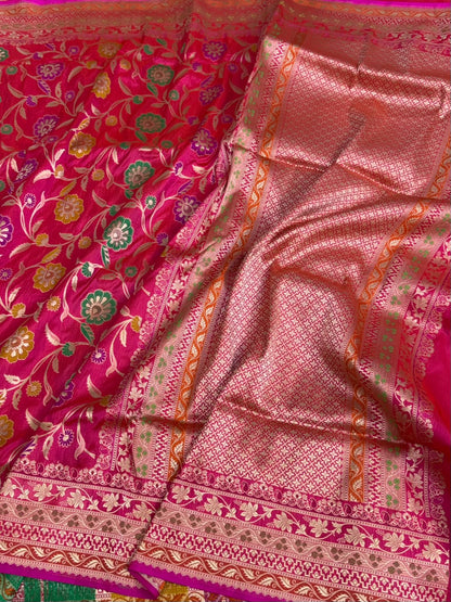 Banarasi Minakari Pure Katan Silk Saree