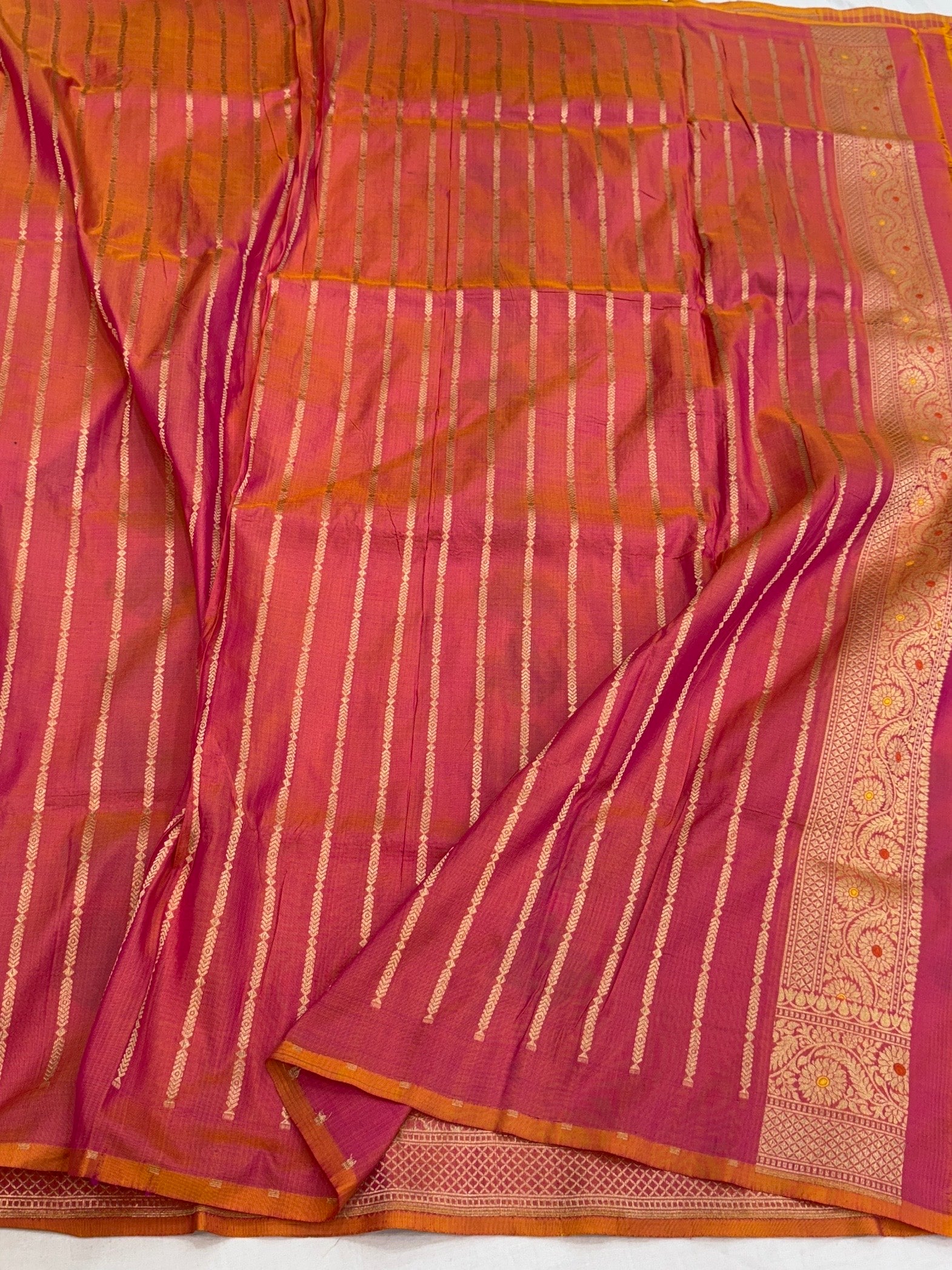 Banarasi Pure Rangkaat Silk Saree – Cutwork Weave in 100% Pure Katan Silk