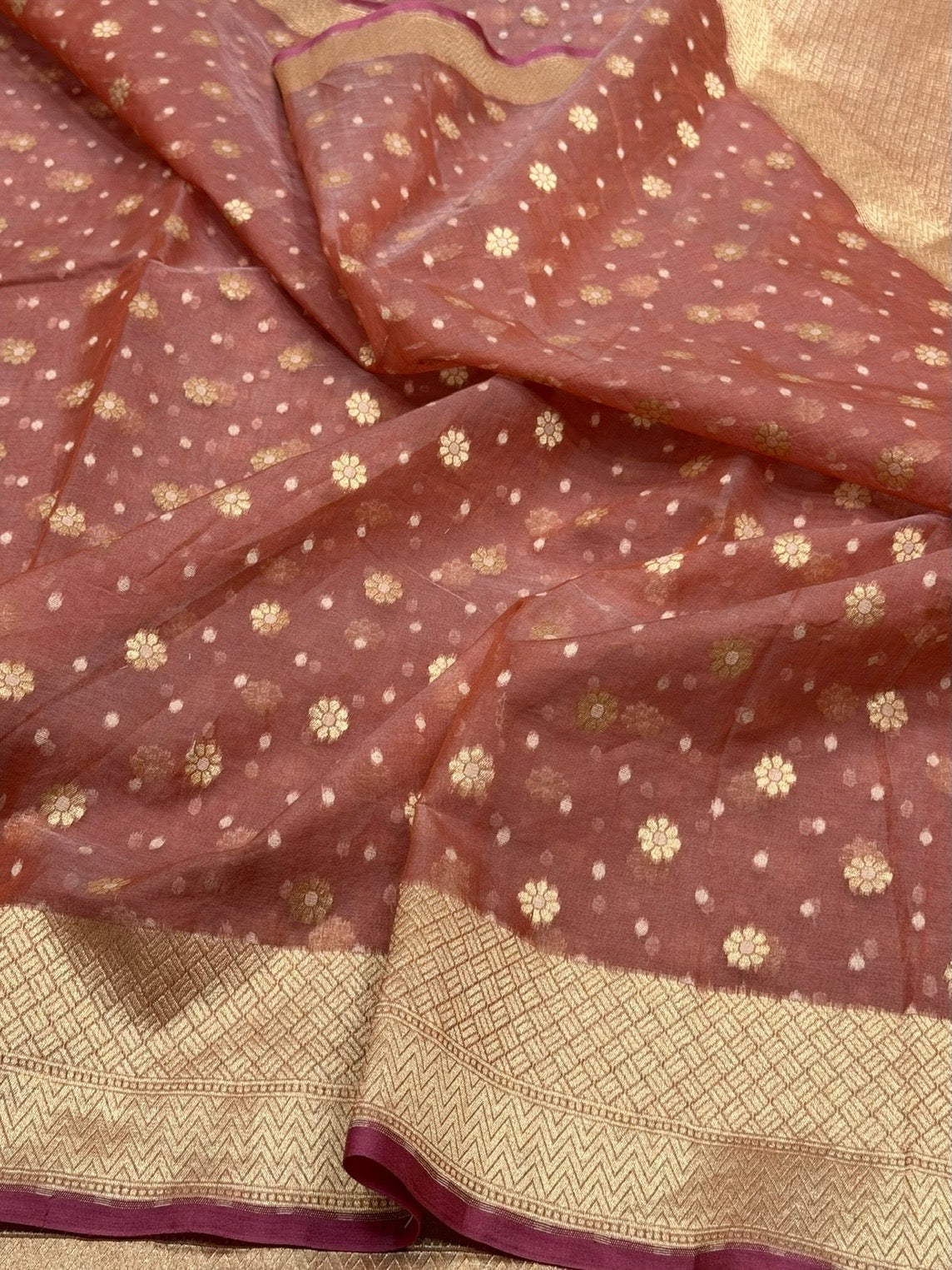 Banarasi Pure Kora Cotton Saree
