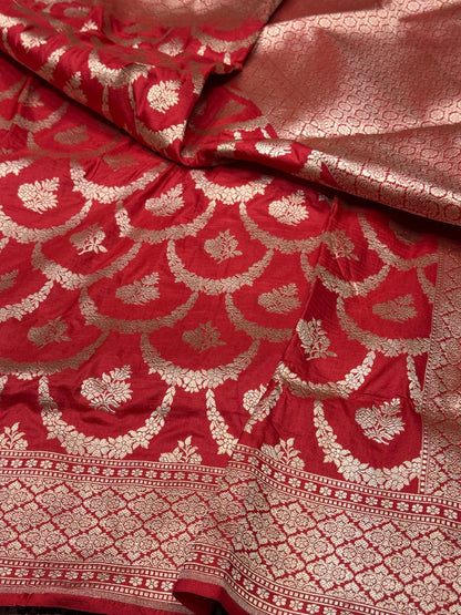 Necklace Design Pure Banarasi Silk Saree