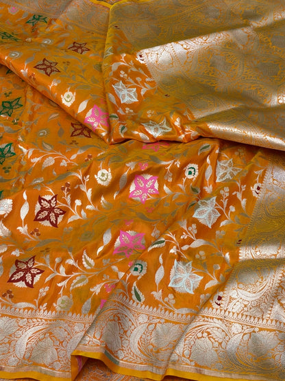 Banarasi Minakari Pure Katan Silk Saree
