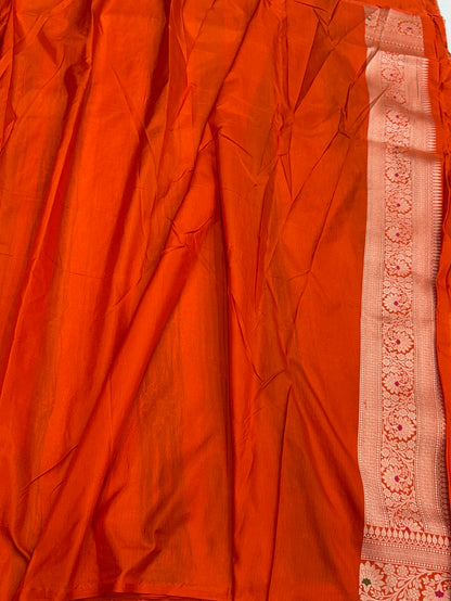 Banarasi Minakari Pure Katan Silk Saree
