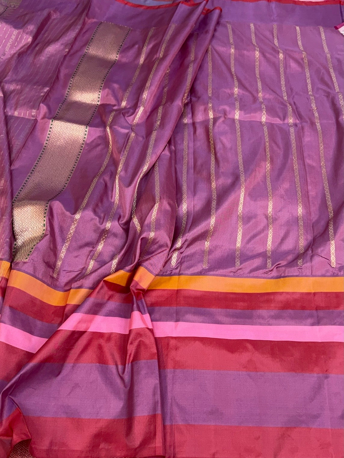 Sky Blue Handwoven Pure Banarasi Ektara Silk Saree