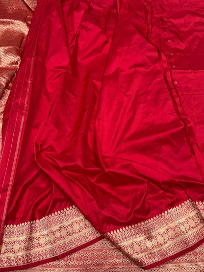 Handwoven Vintage Chand Tara Pure Banarasi Silk Saree