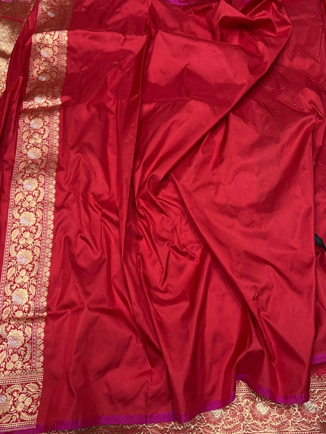 Red Handwoven Pure Silk Banarasi Saree