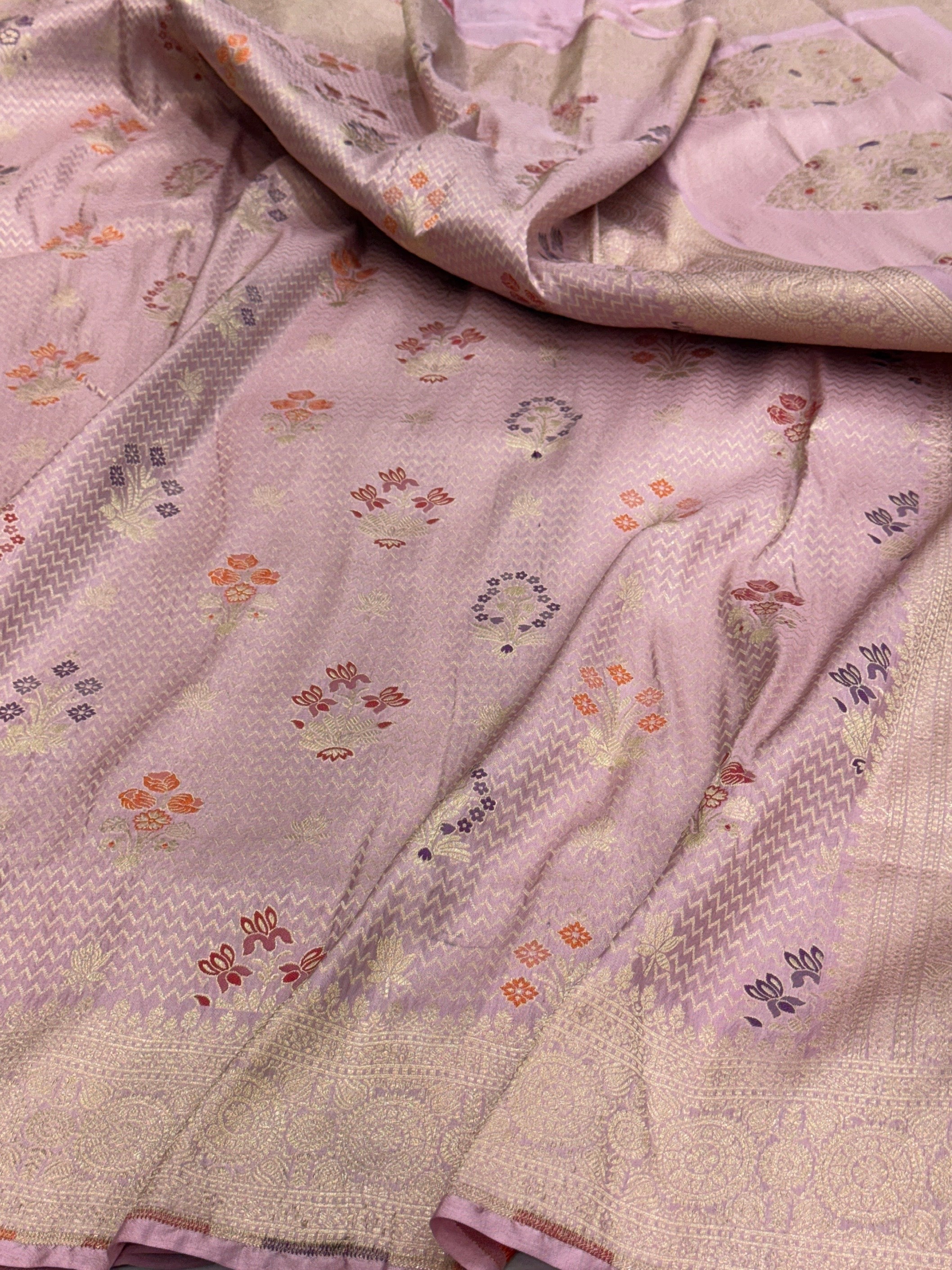 Banarasi Minakari Pure Katan Silk Brocade Saree β Rich Traditional Brocade Weave