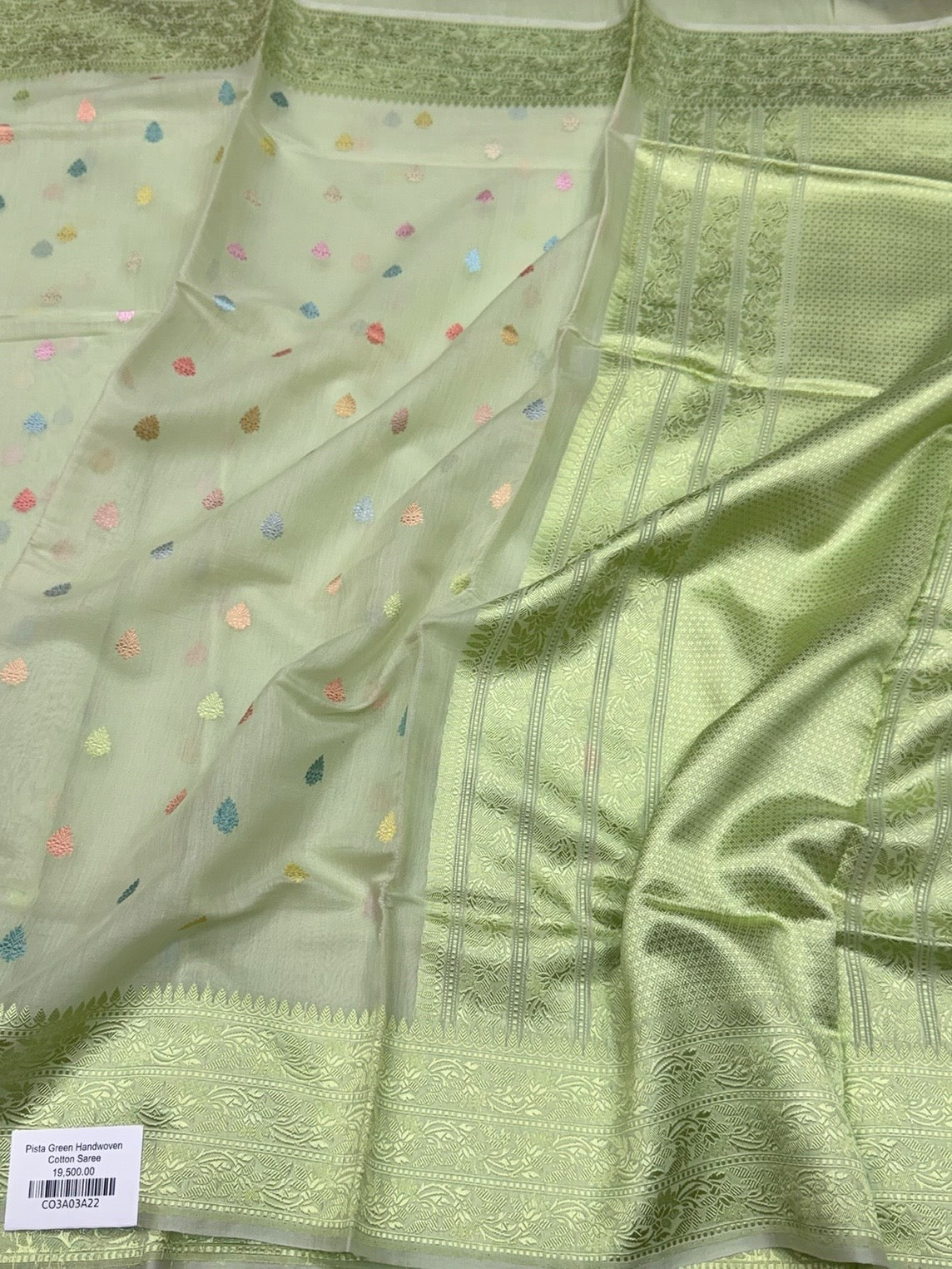Handwoven Pure Banarasi Cotton Saree