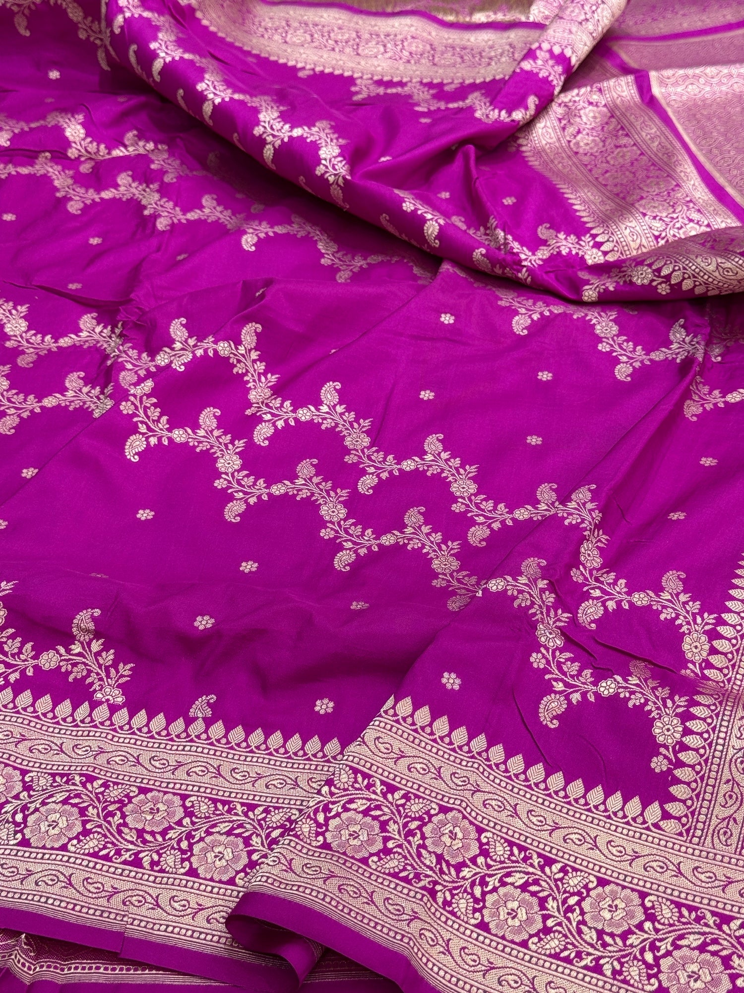 Banarasi Pure Katan Silk Saree | Pure Silk | Cutwork Technique | Banarasi Katan Silk Saree