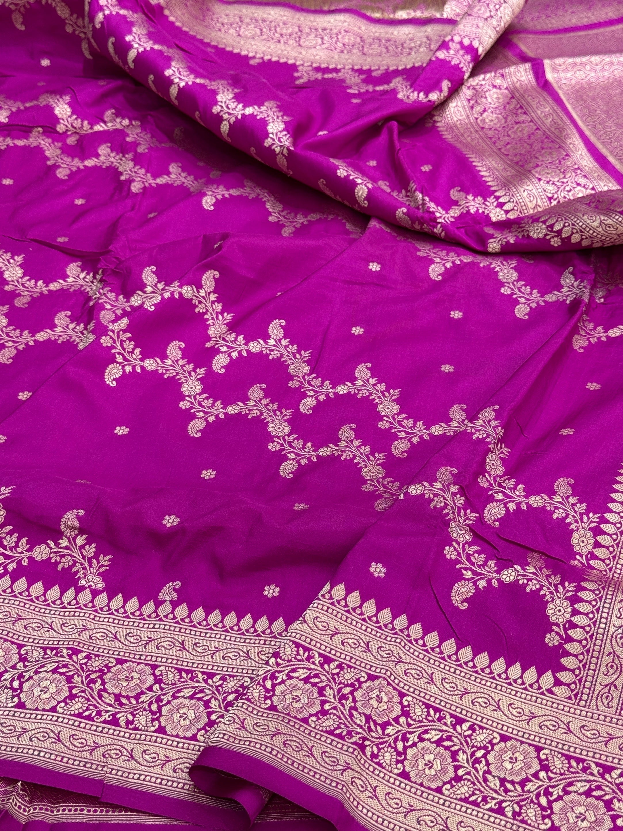 Banarasi Pure Katan Silk Saree | Pure Silk | Cutwork Technique | Banarasi Katan Silk Saree