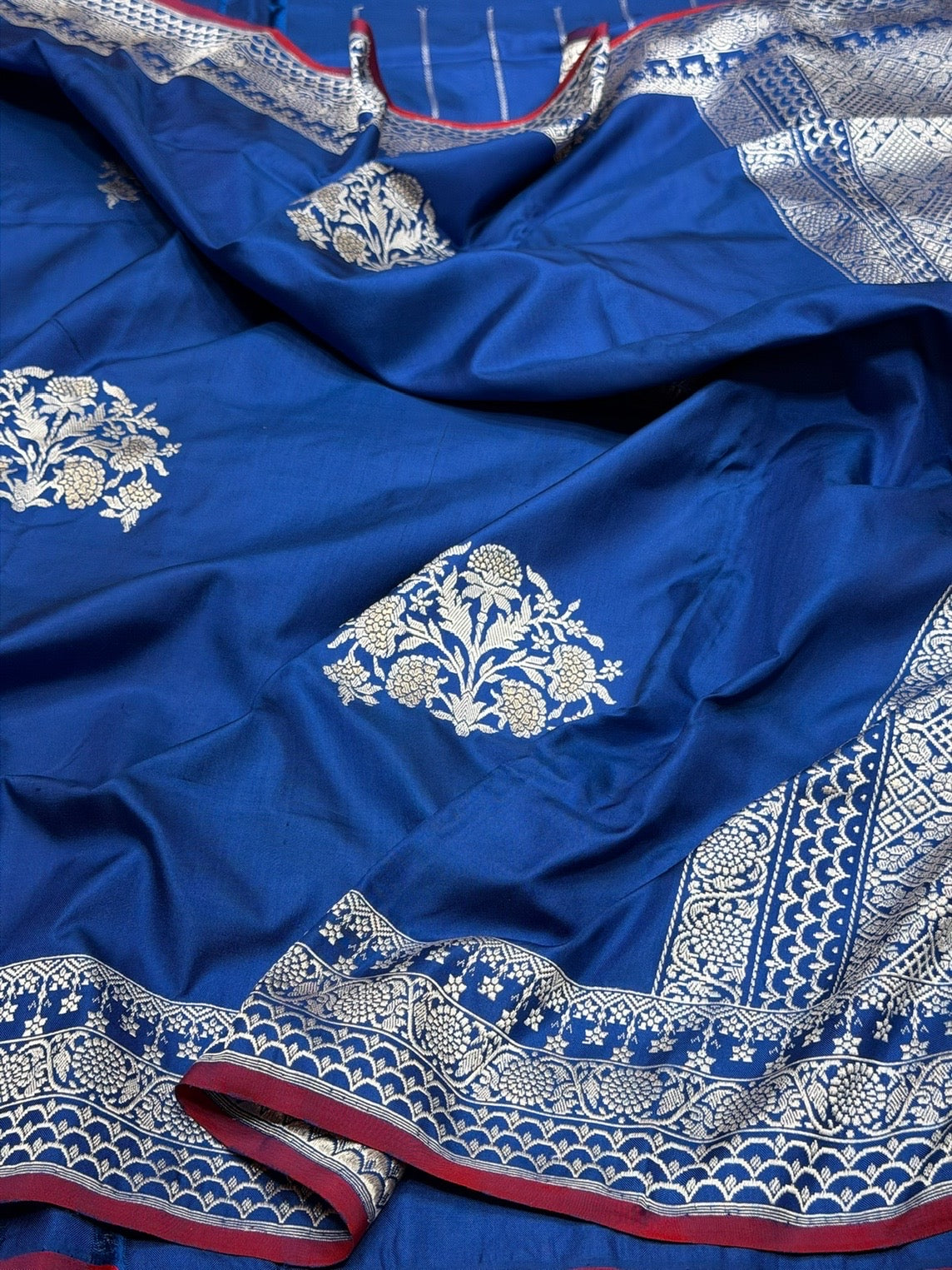 Royal Blue Handwoven Ektara Silk Saree