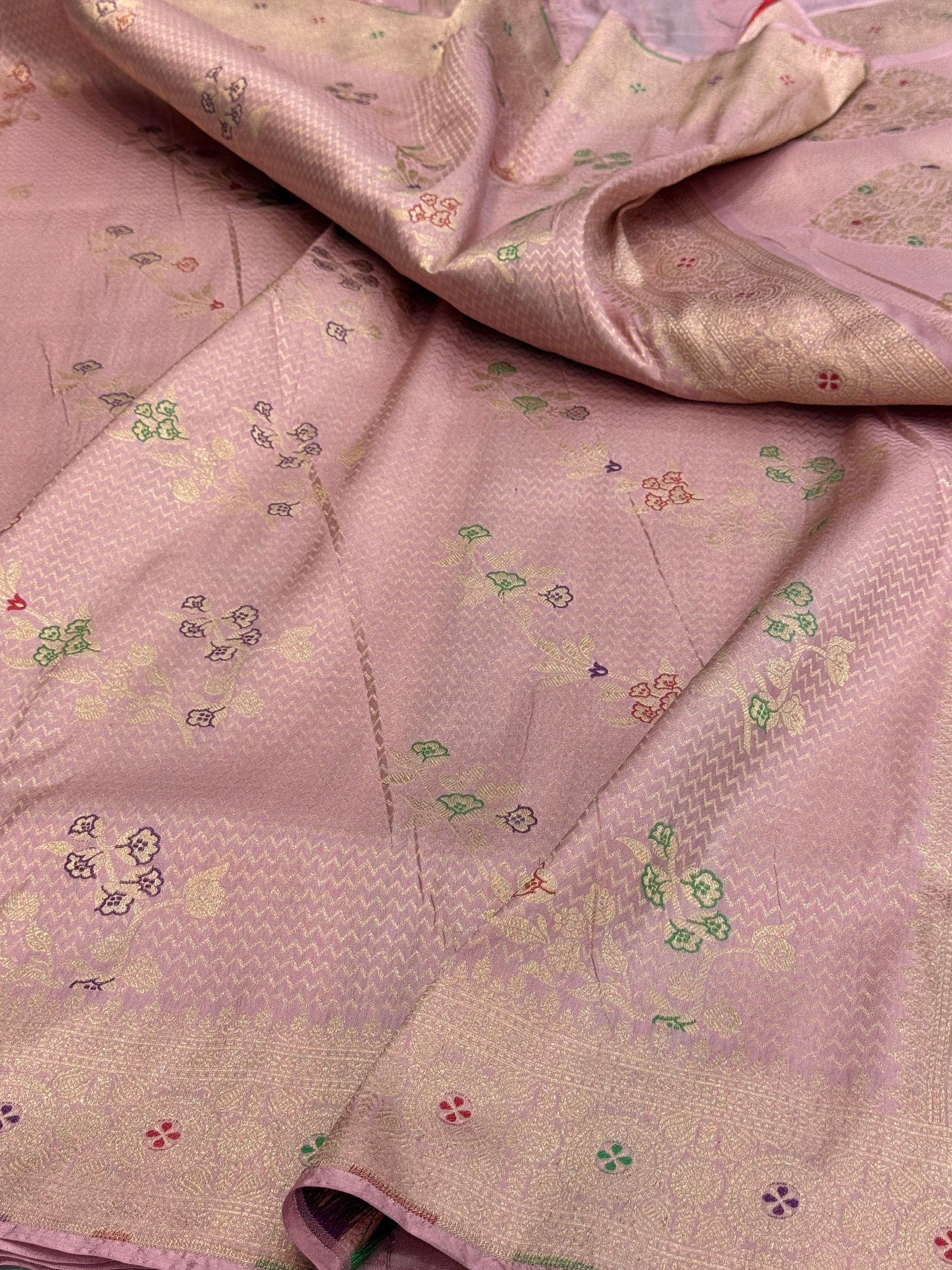 Banarasi Minakari Pure Katan Silk Brocade Saree