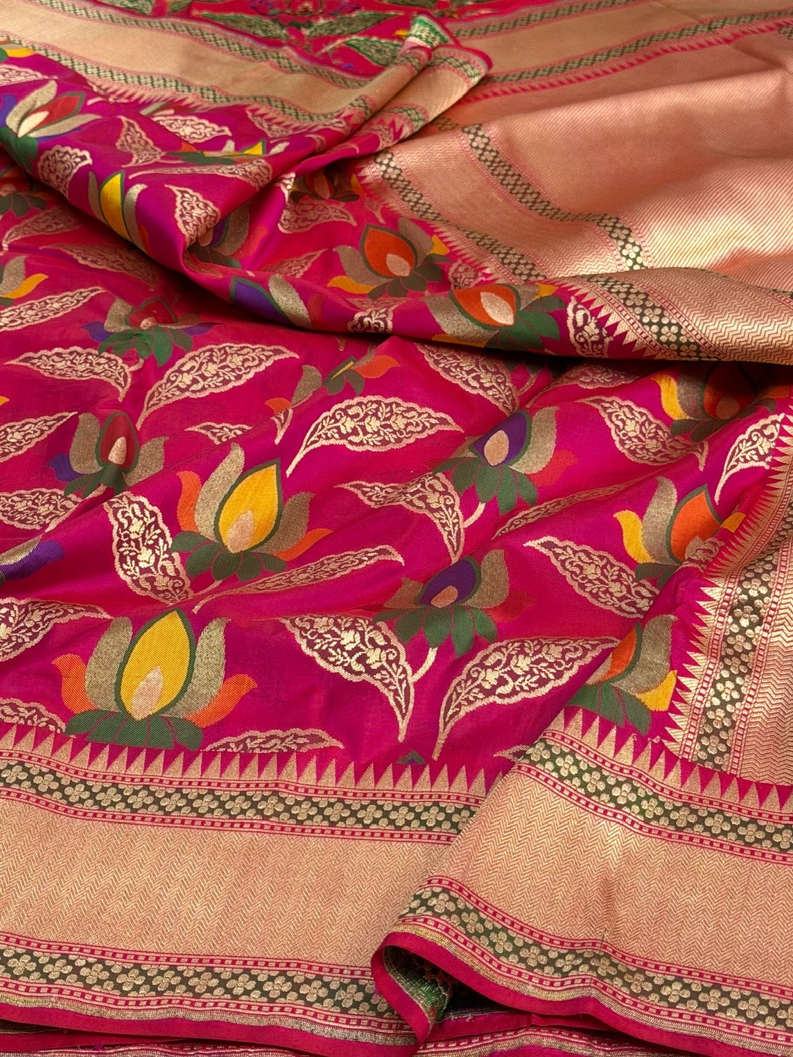 Banarasi Tilfi Minakari Pure Katan Silk Saree