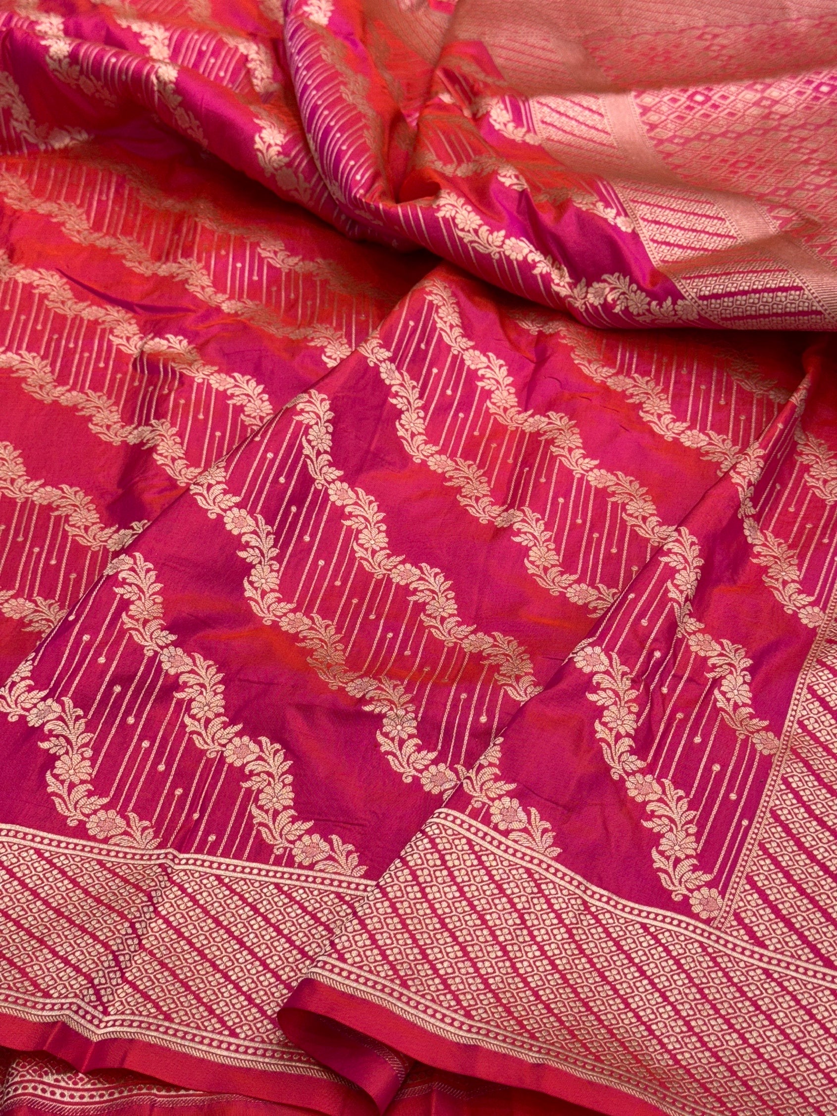 Banarasi Pure Katan Silk Saree | Pure Silk | Cutwork Technique | Banarasi Katan Silk Saree