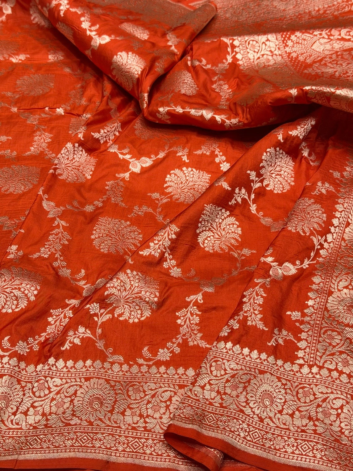 Banarasi Pure Katan Silk Saree | Pure Silk | Cutwork Technique | Banarasi Katan Silk Saree