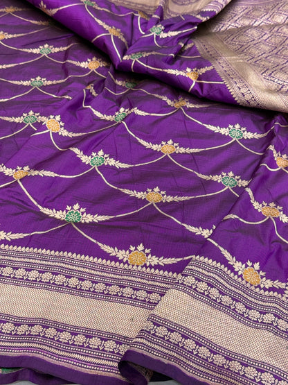 Banarasi Minakari Pure Katan Silk Saree