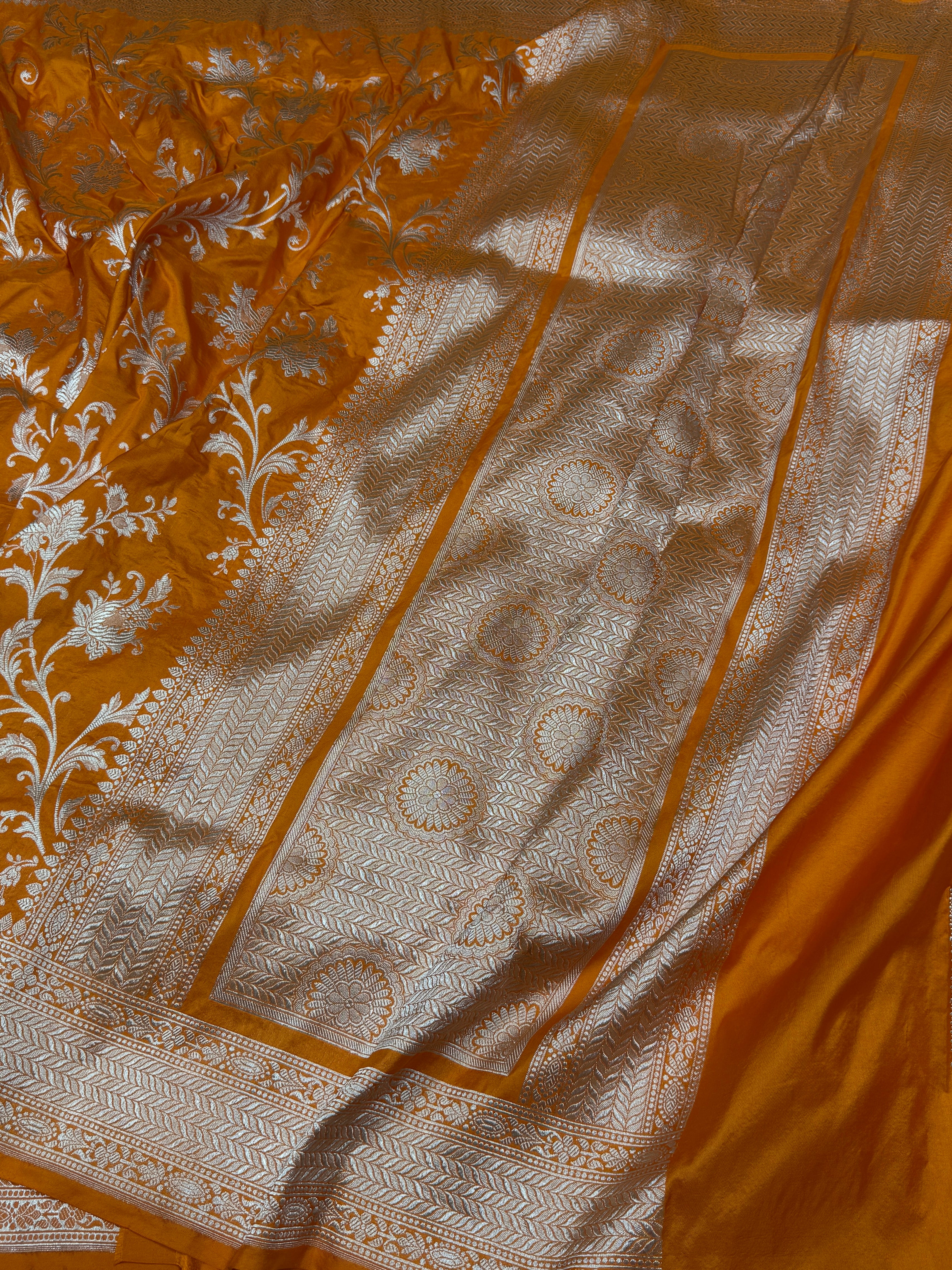Banarasi Pure Katan Silk Saree | Pure Silk | Cutwork Technique | Banarasi Katan Silk Saree