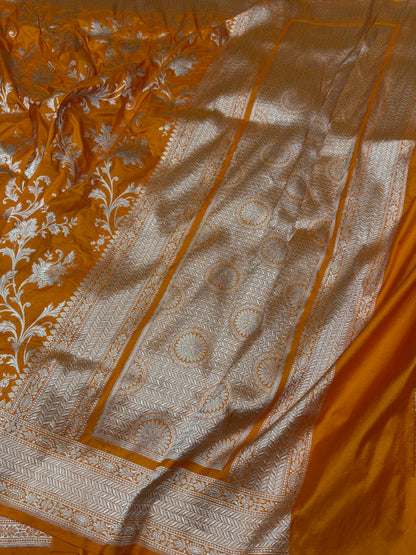 Banarasi Pure Katan Silk Saree | Pure Silk | Cutwork Technique | Banarasi Katan Silk Saree