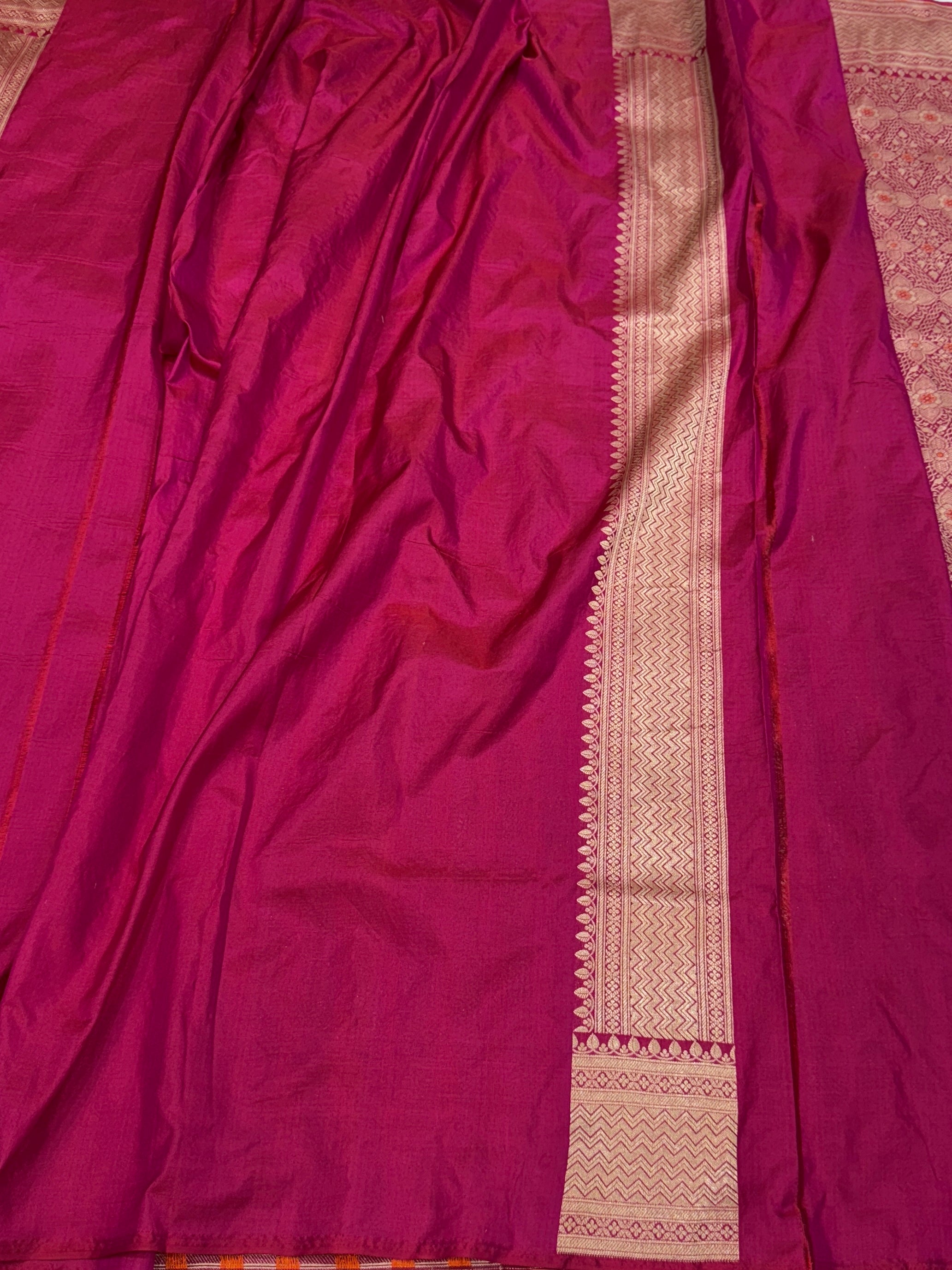 Banarasi Minakari Pure Katan Silk Brocade Saree – Rich Traditional Brocade Weave