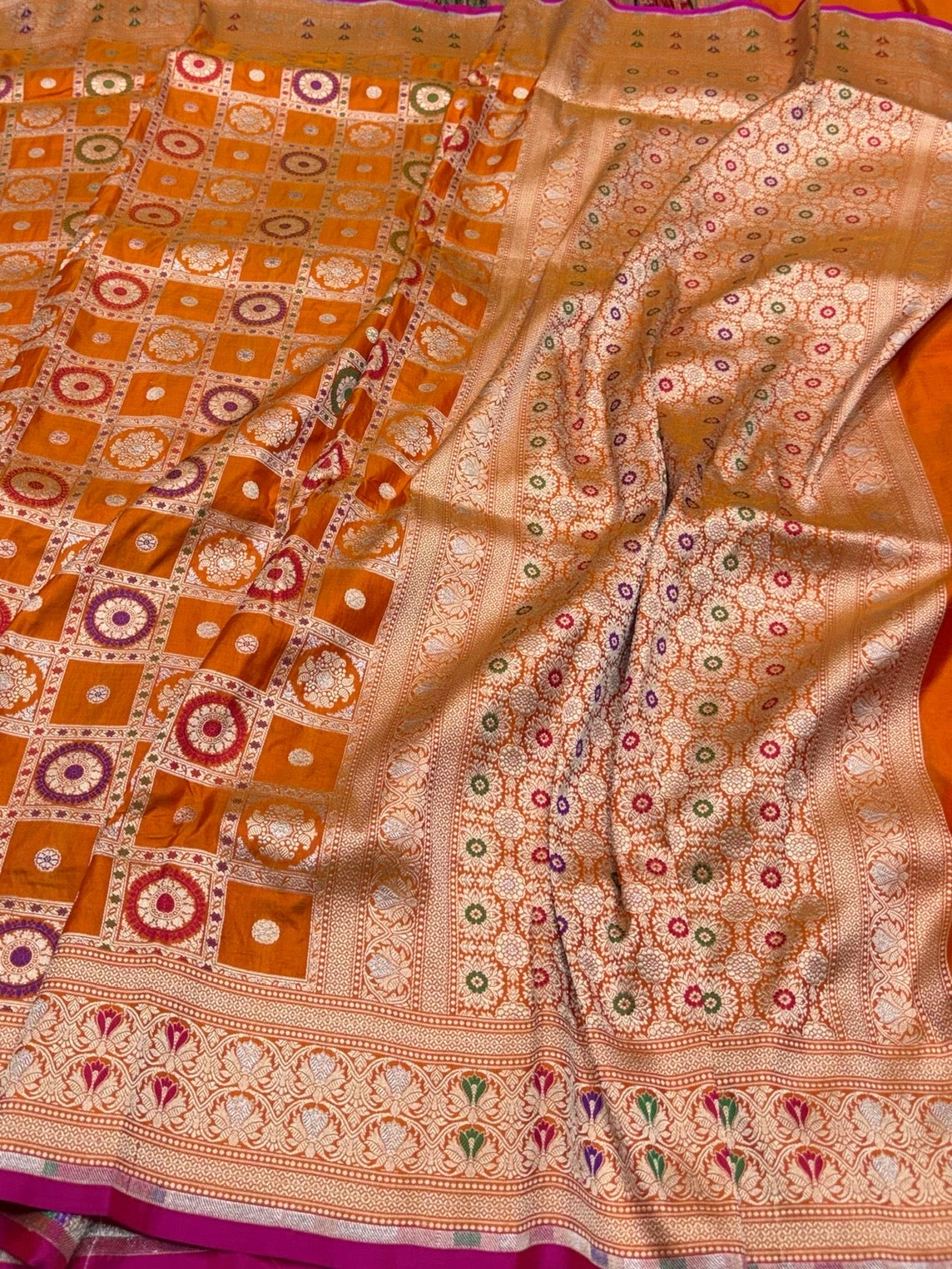 Banarasi Minakari Pure Katan Silk Saree