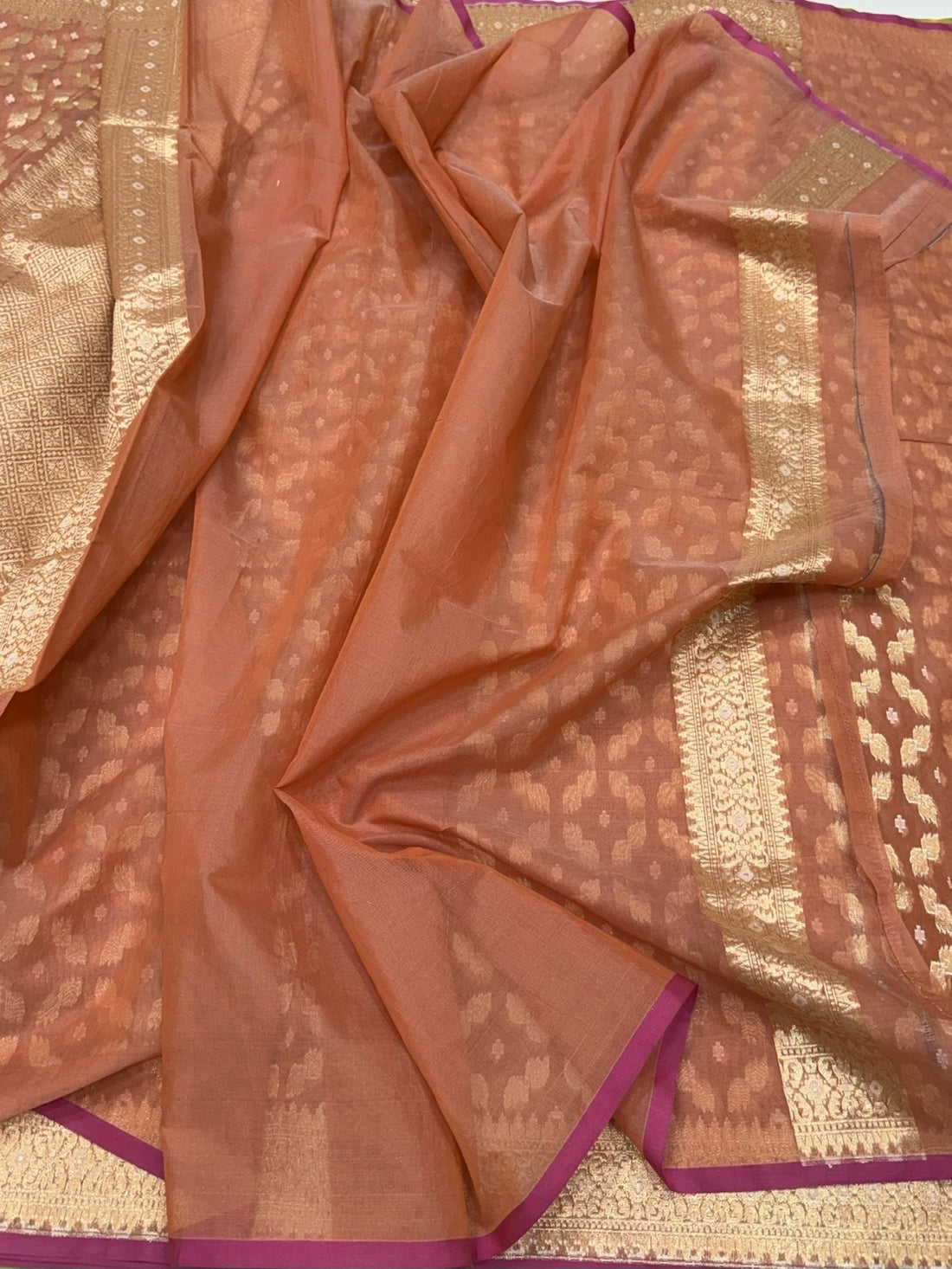 Banarasi Pure Kora Cotton Saree