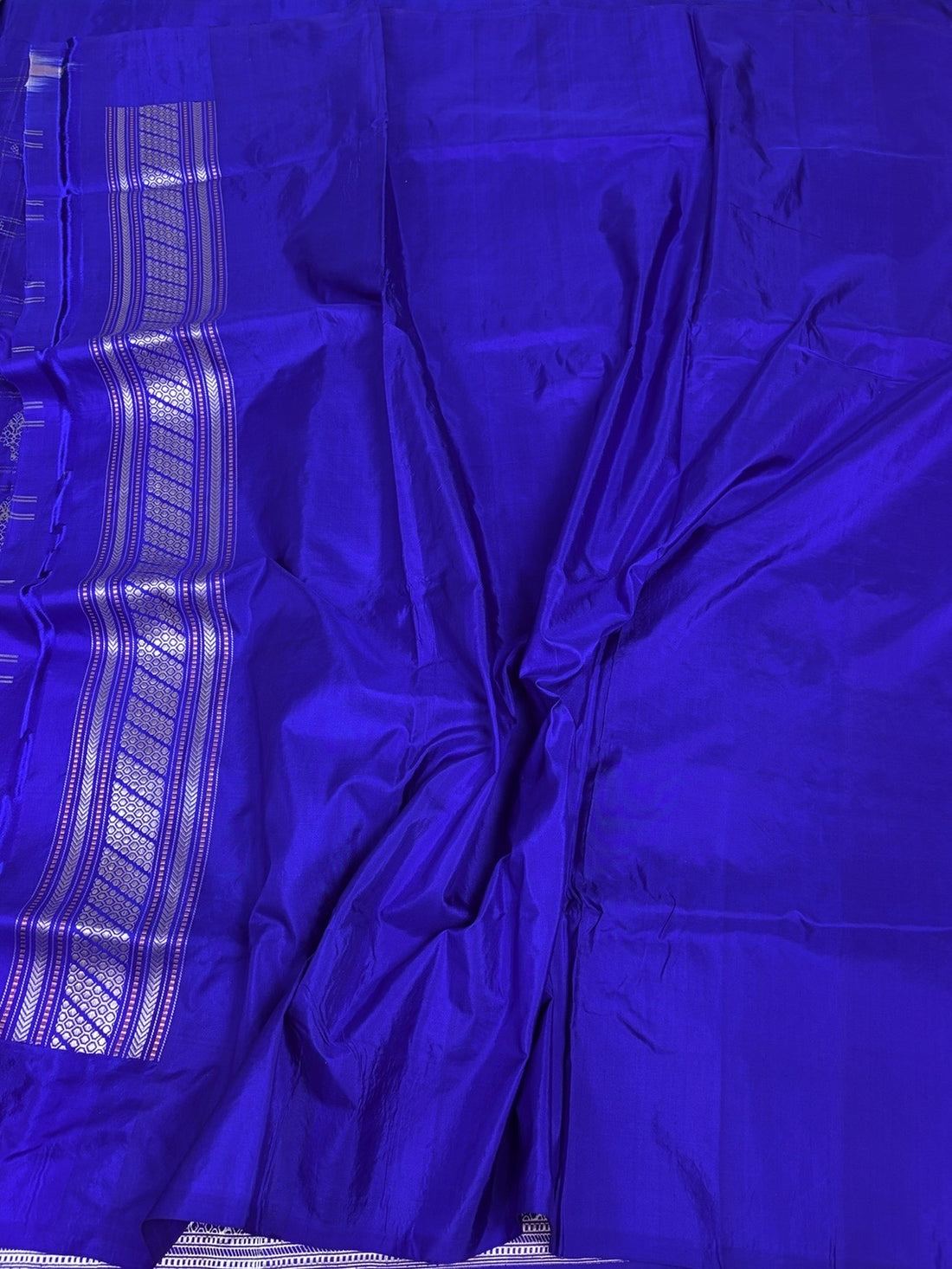 Royal Blue Handwoven Pure Banarasi Katan Silk Saree