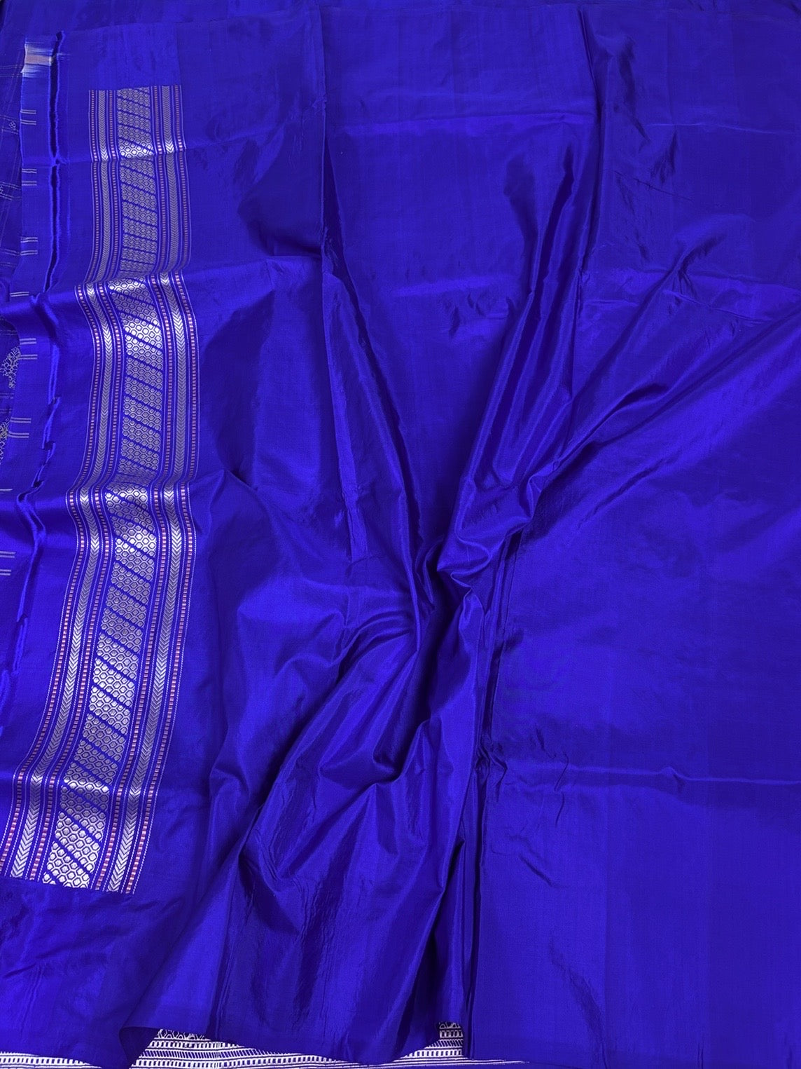 Royal Blue Handwoven Pure Banarasi Katan Silk Saree