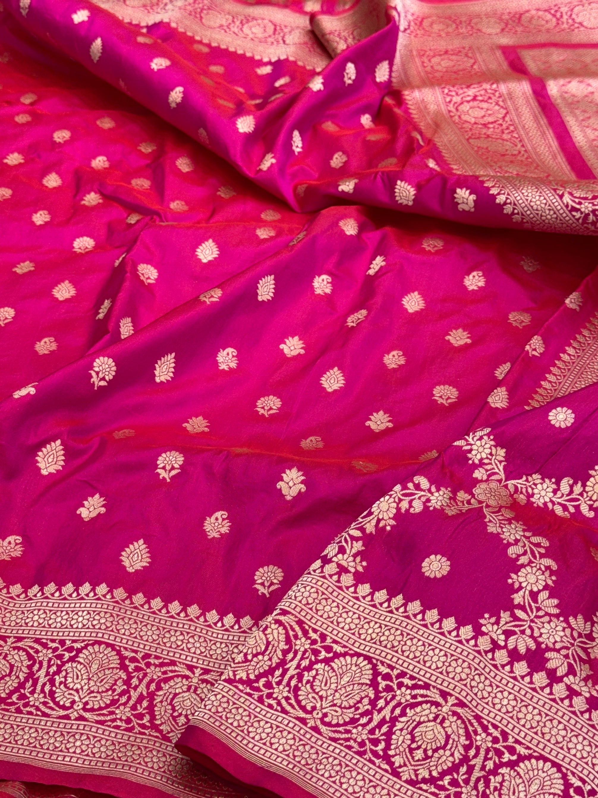 Banarasi Pure Katan Silk Saree | Pure Silk | Cutwork Technique | Banarasi Katan Silk Saree