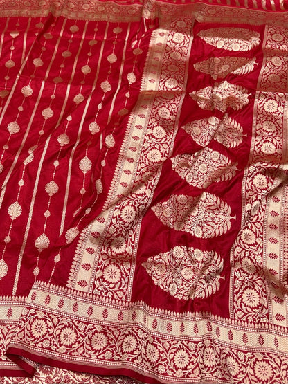 Banarasi Pure Katan Silk Saree | Pure Silk | Cutwork Technique | Banarasi Katan Silk Saree