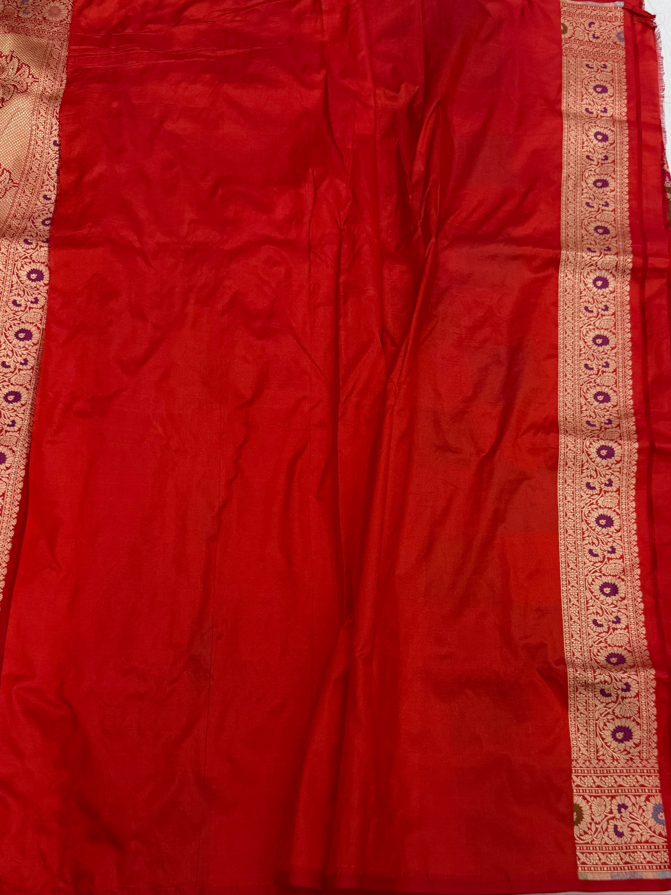 Multicolour Banarasi Pure Silk Saree