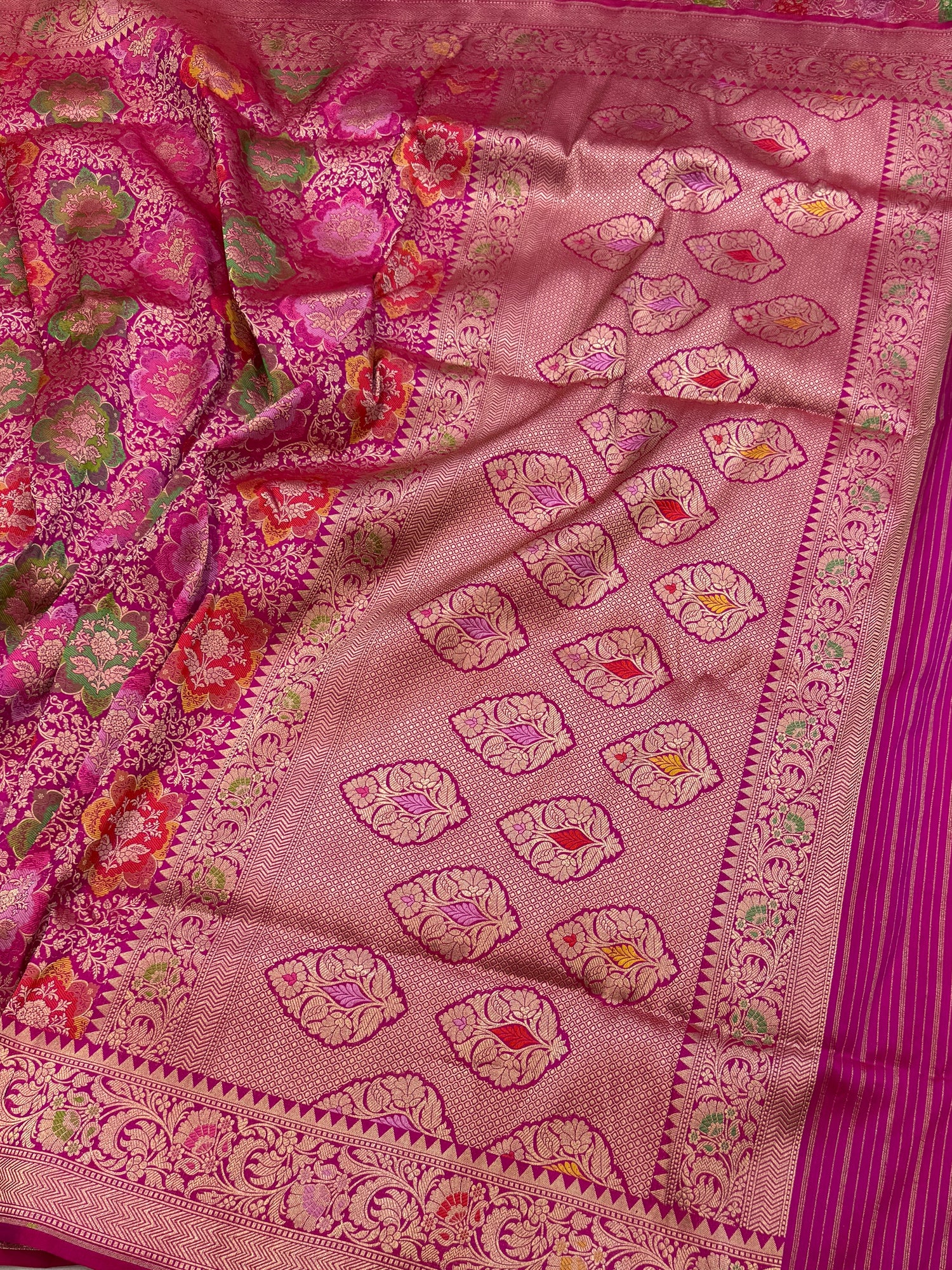 Banarasi Tilfi Minakari Pure Katan Silk Saree
