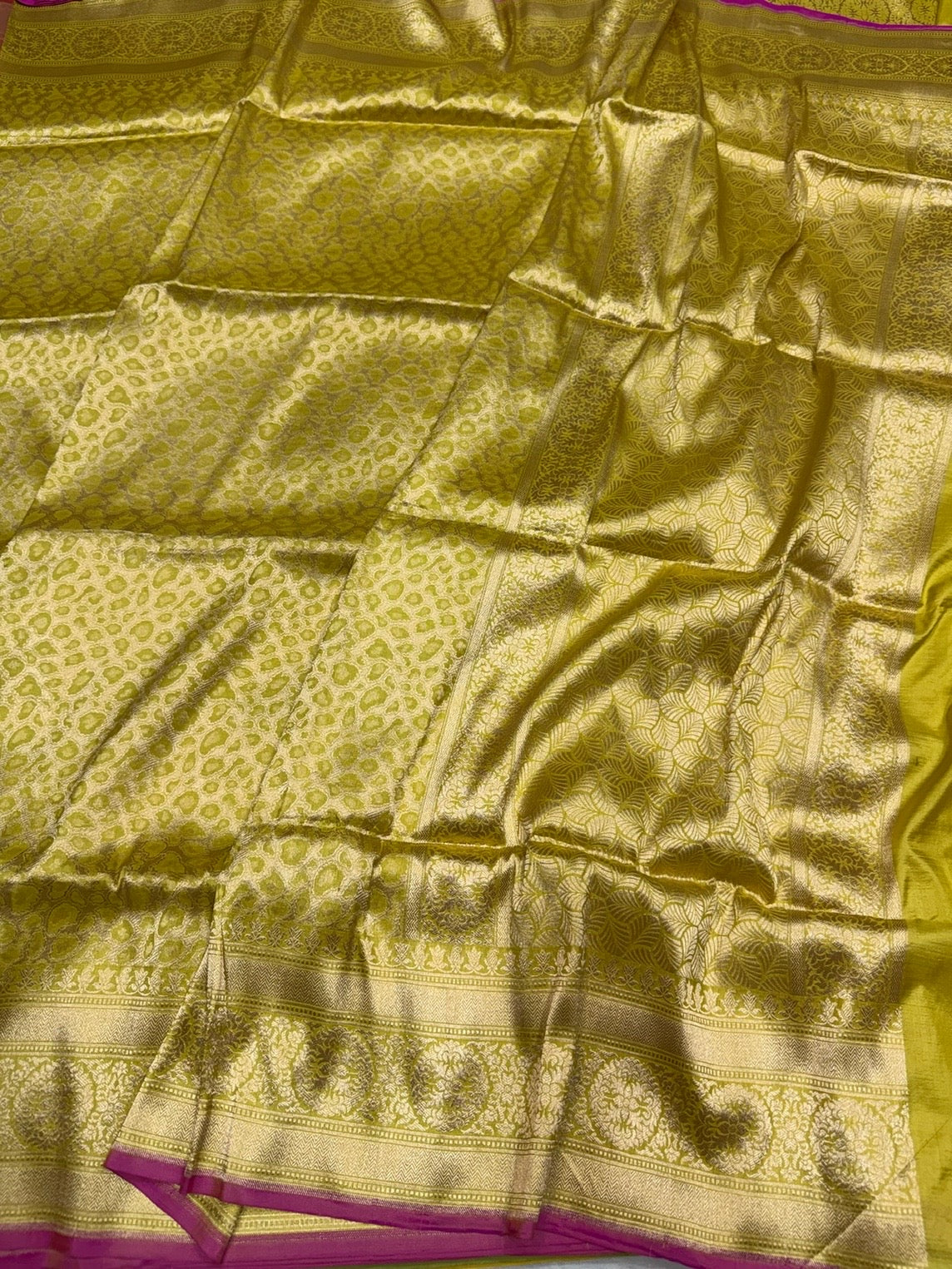 Banarasi Pure Silk Brocade Saree | 100% Pure Katan Silk with Minakari Work
