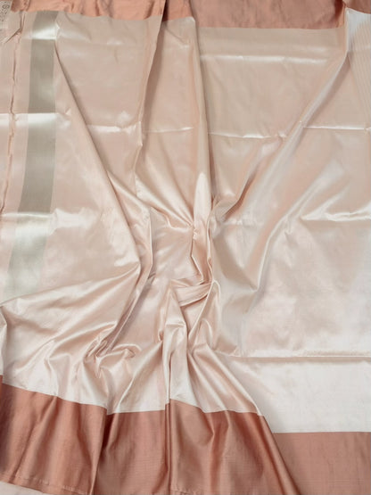 Baby Pink Handwoven Pure Banarasi Katan Silk Saree