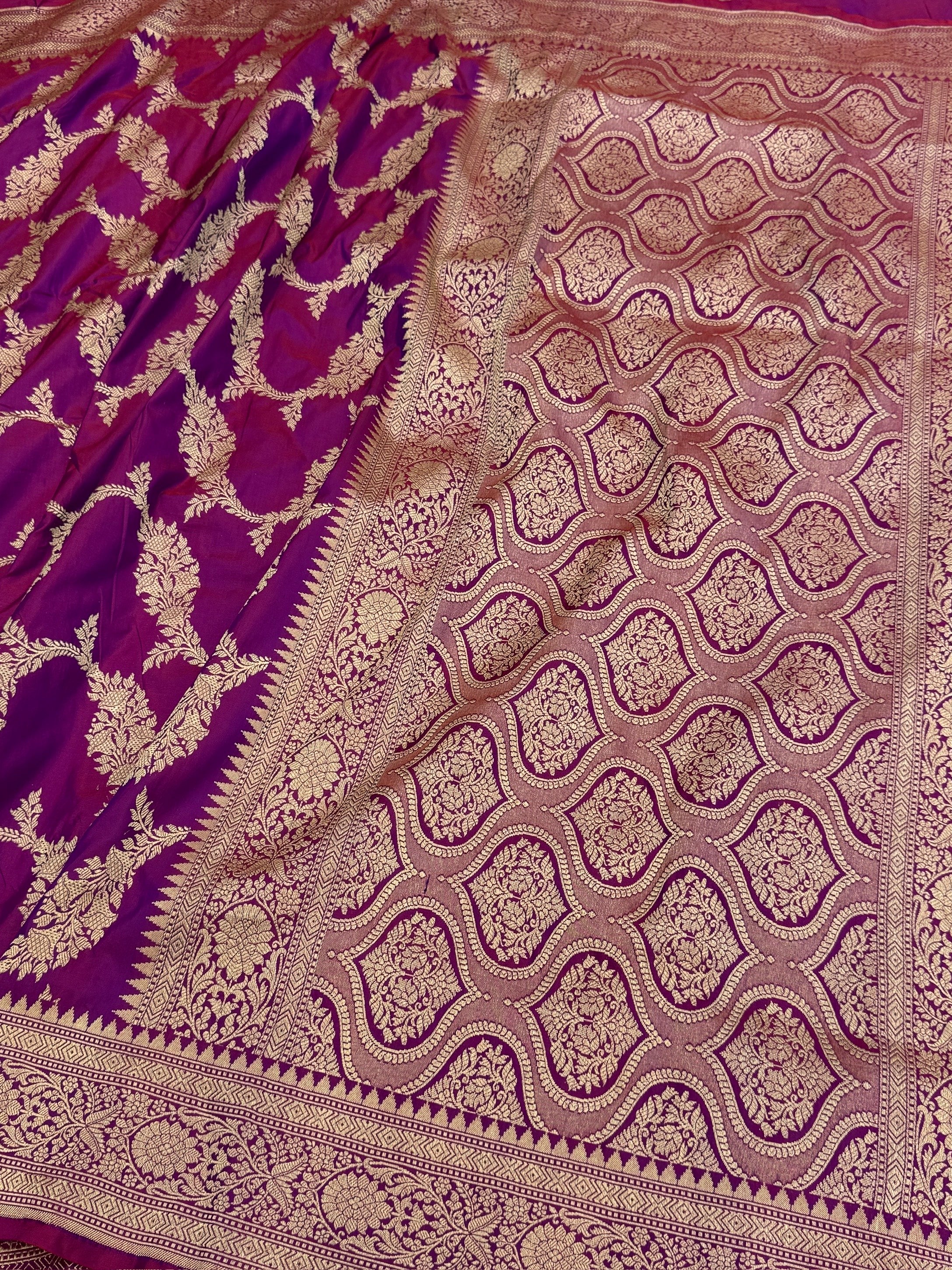 Banarasi Pure Katan Silk Saree | Pure Silk | Cutwork Technique | Banarasi Katan Silk Saree