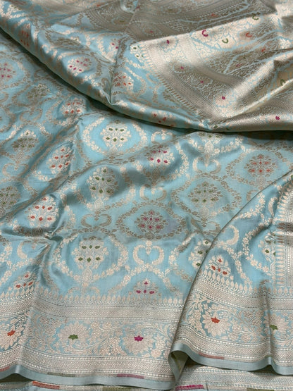Banarasi Minakari Pure Katan Silk Saree