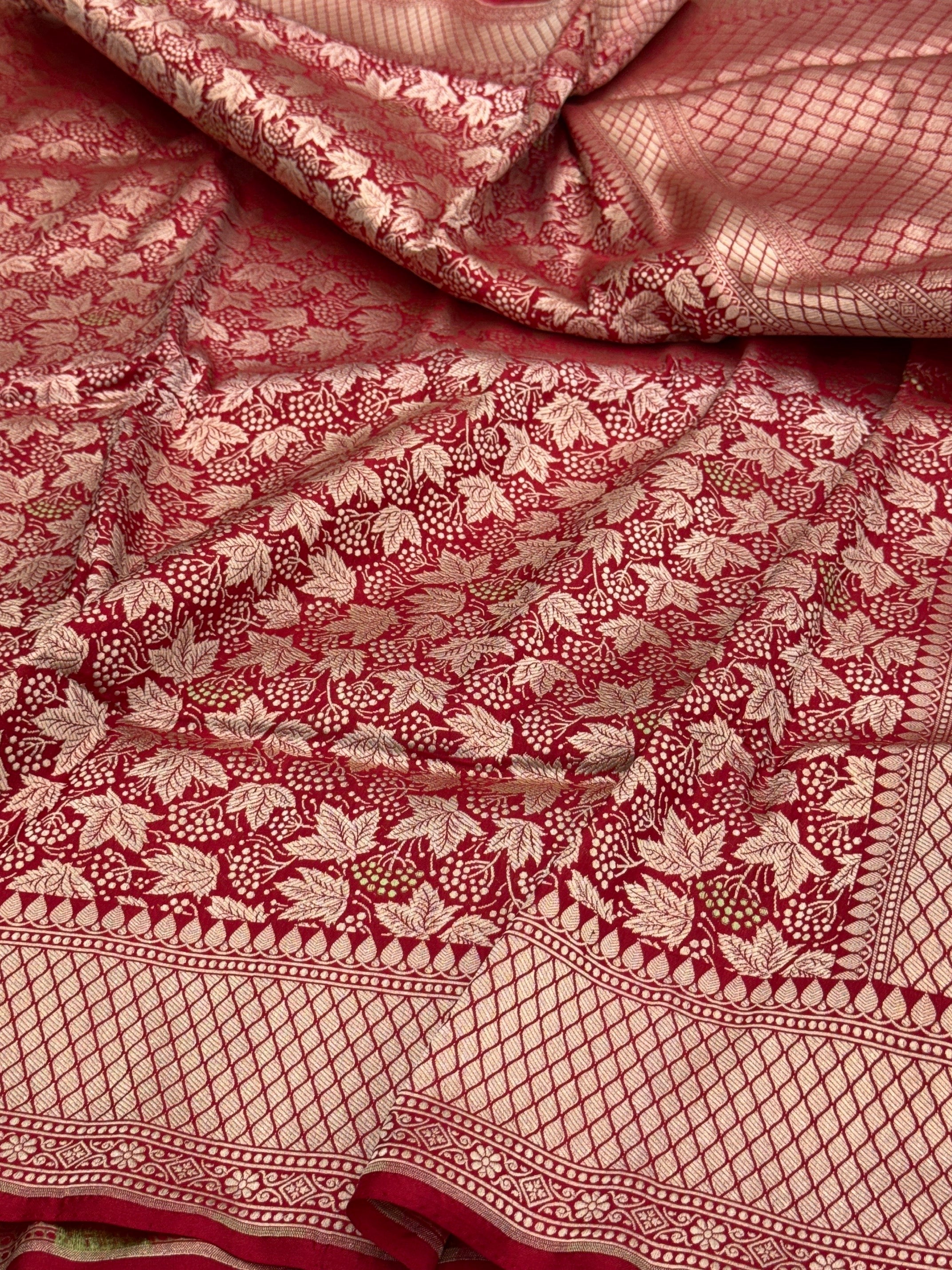 Banarasi Minakari Pure Katan Silk Brocade Saree