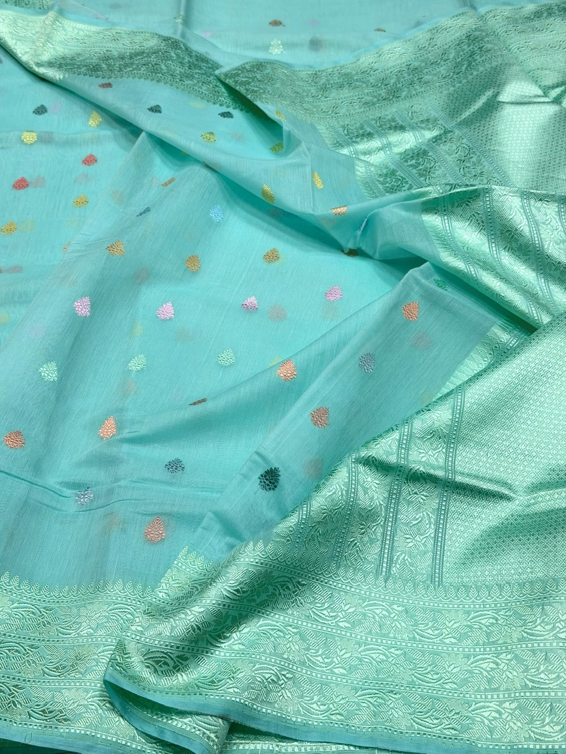 Handwoven Pure Banarasi Cotton Saree