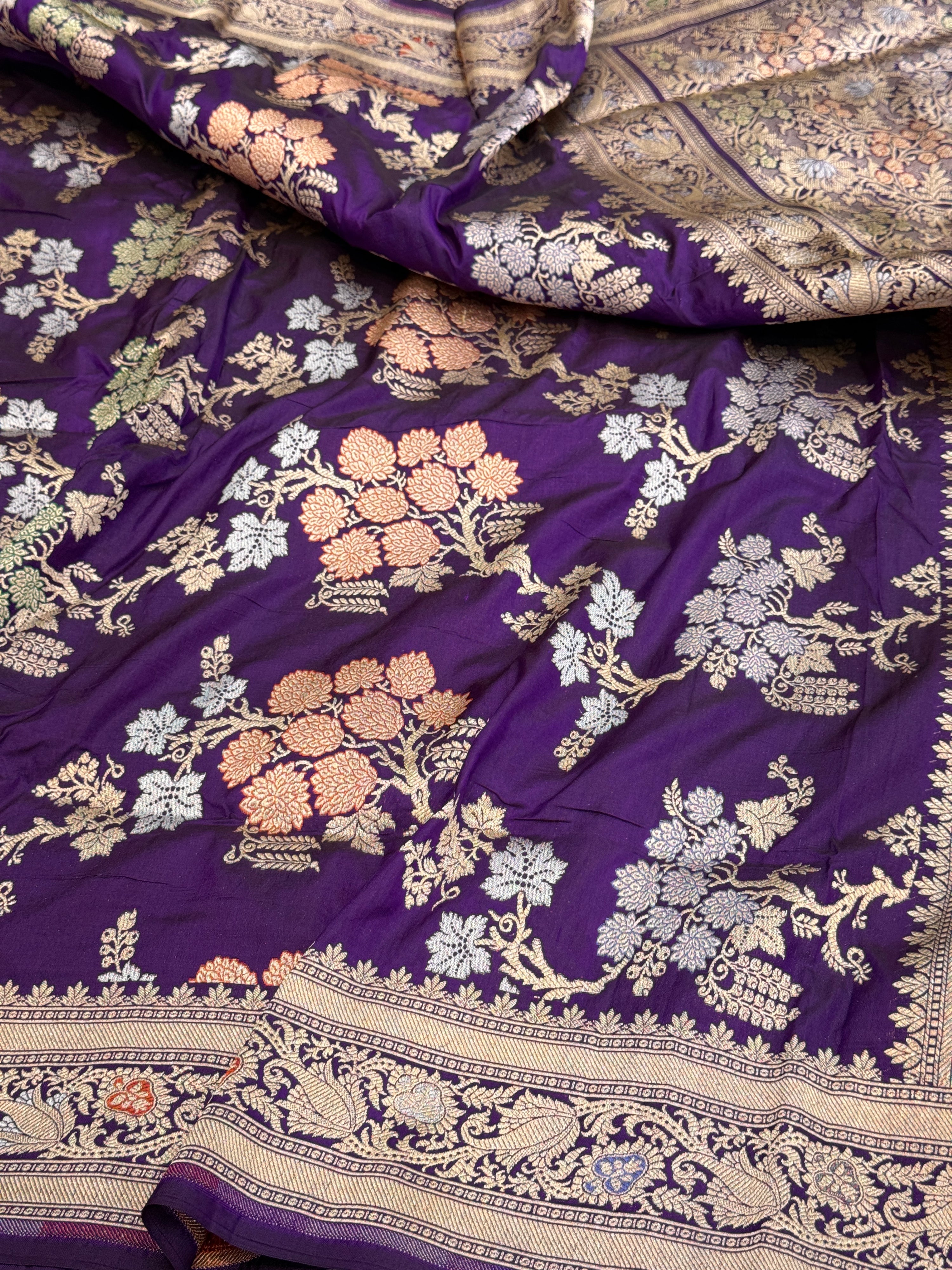 Banarasi Tilfi Minakari Pure Katan Silk Saree
