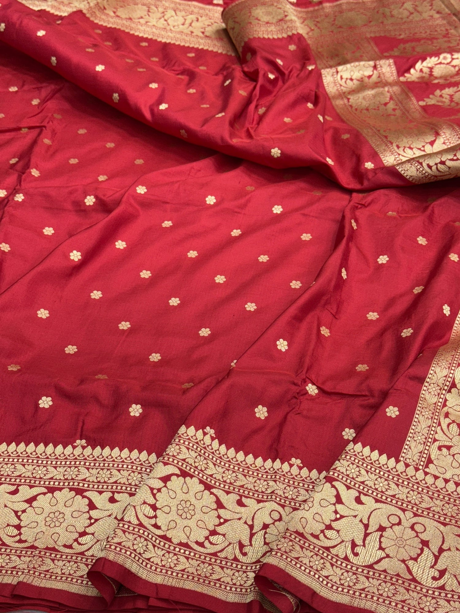 Banarasi Pure Katan Silk Saree | Pure Silk | Cutwork Technique | Banarasi Katan Silk Saree