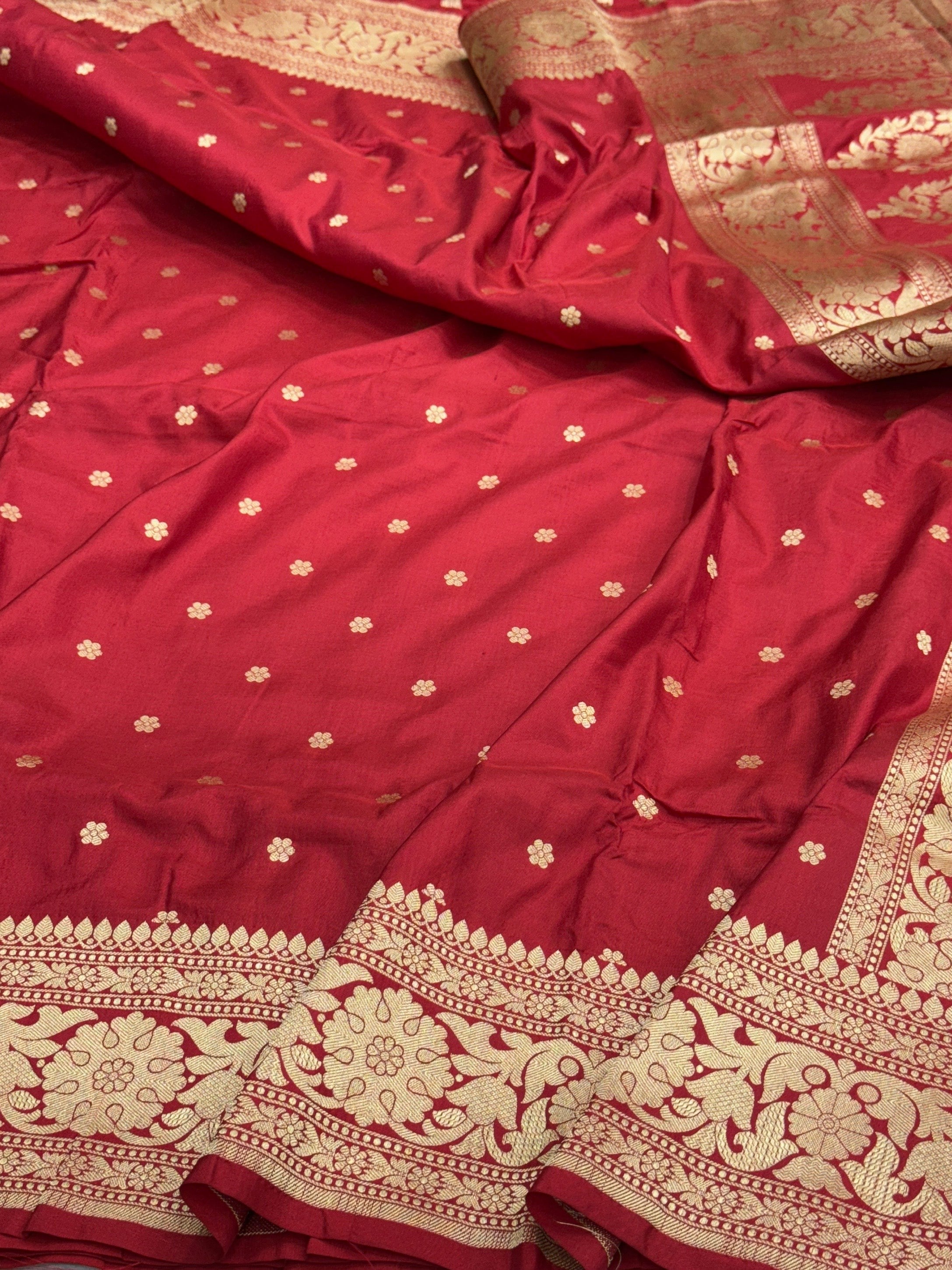 Banarasi Pure Katan Silk Saree | Pure Silk | Cutwork Technique | Banarasi Katan Silk Saree