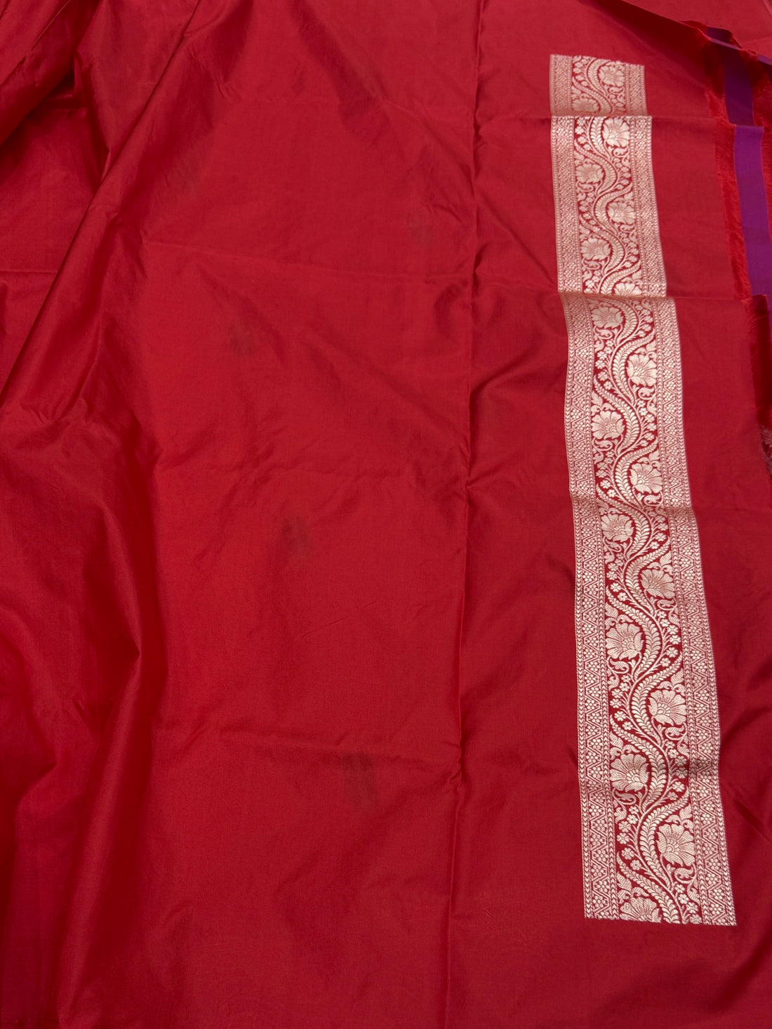 Red Handwoven Pure Banarasi Silk Saree