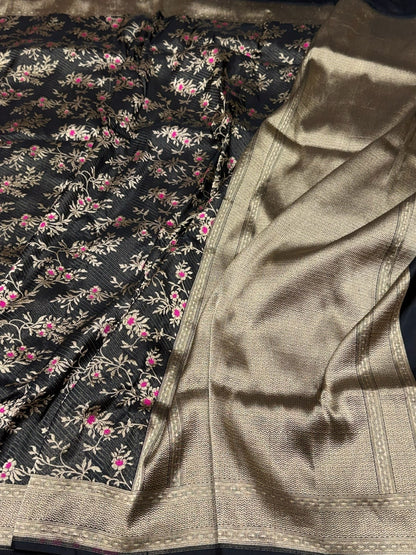 Banarasi Minakari Pure Silk Brocade Saree