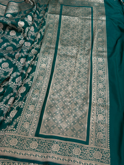 Banarasi Pure Katan Silk Saree | Pure Silk | Cutwork Technique | Banarasi Katan Silk Saree