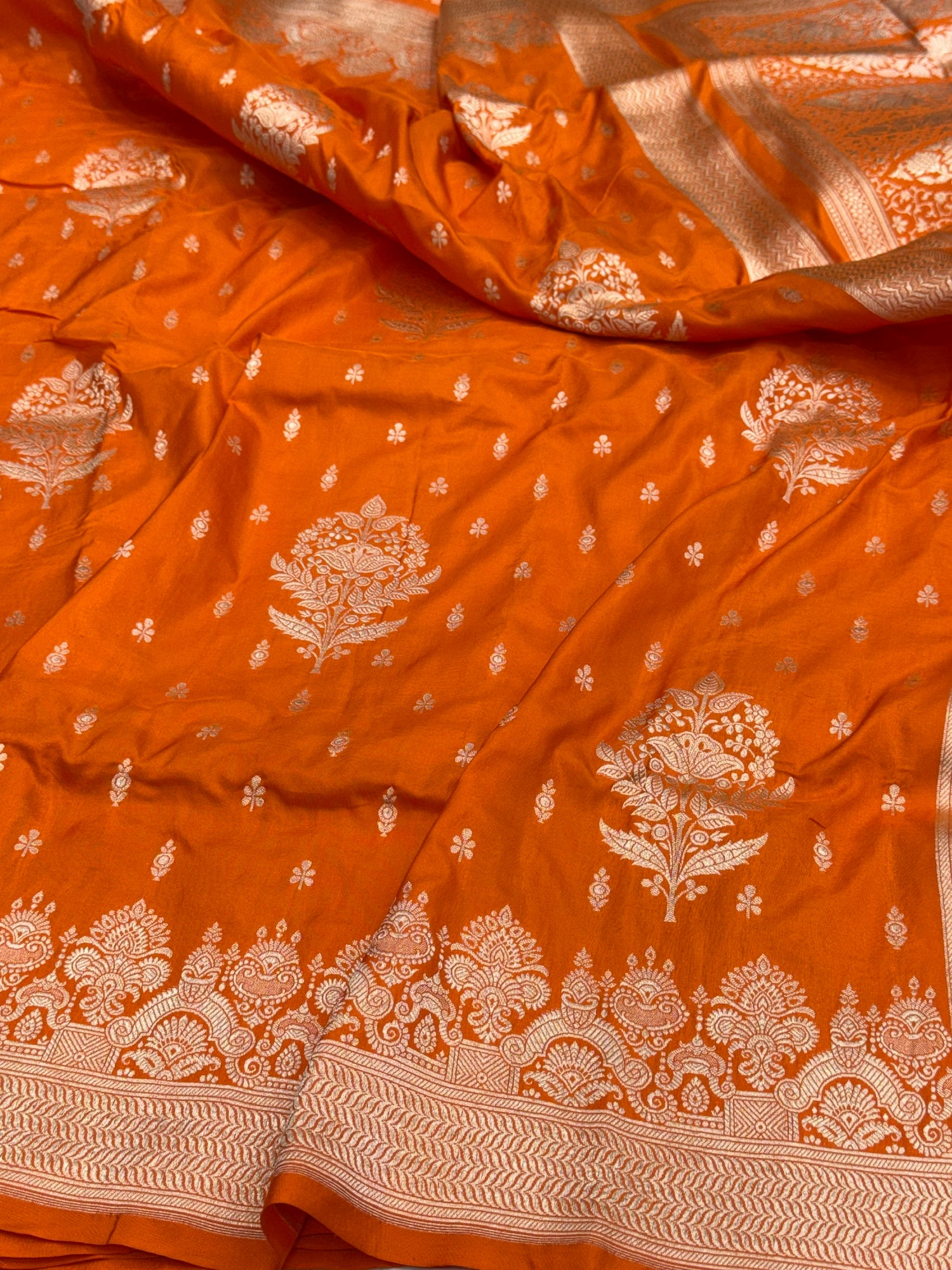 Banarasi Pure Katan Silk Saree | Pure Silk | Cutwork Technique | Banarasi Katan Silk Saree