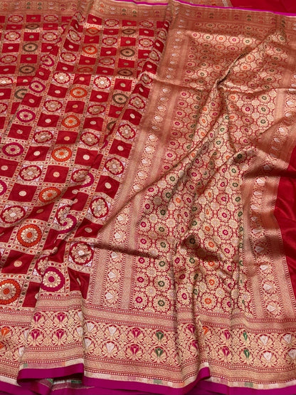 Banarasi Minakari Pure Katan Silk Saree
