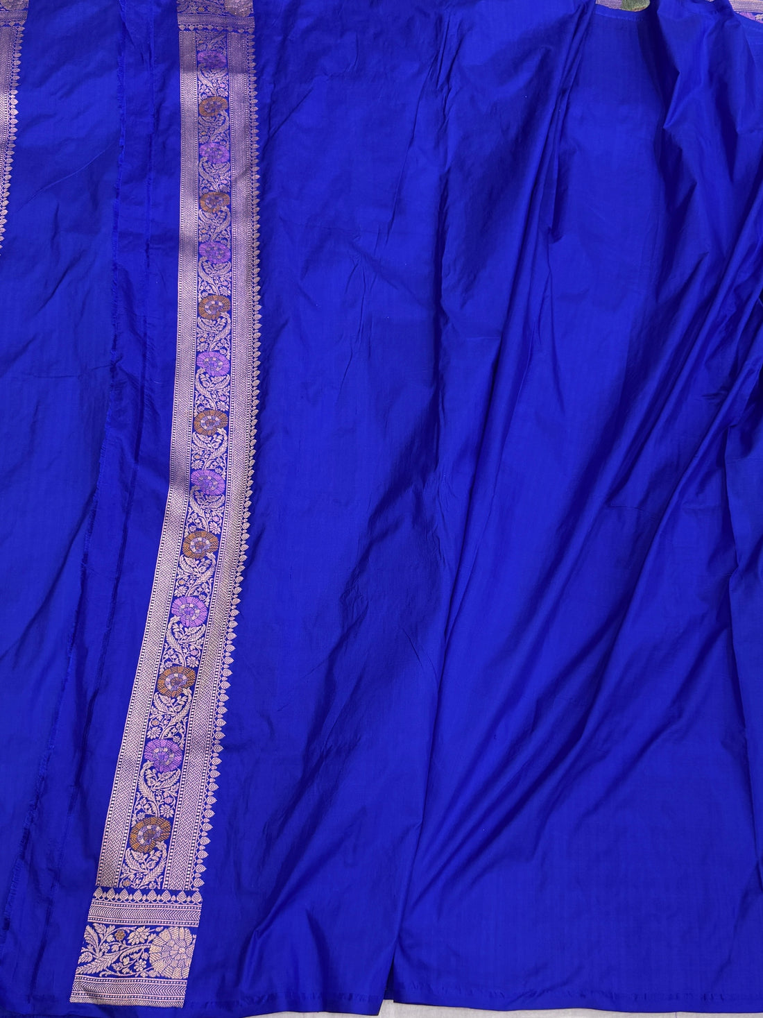 Royal Blue Banarasi Minakari Pure Silk Saree