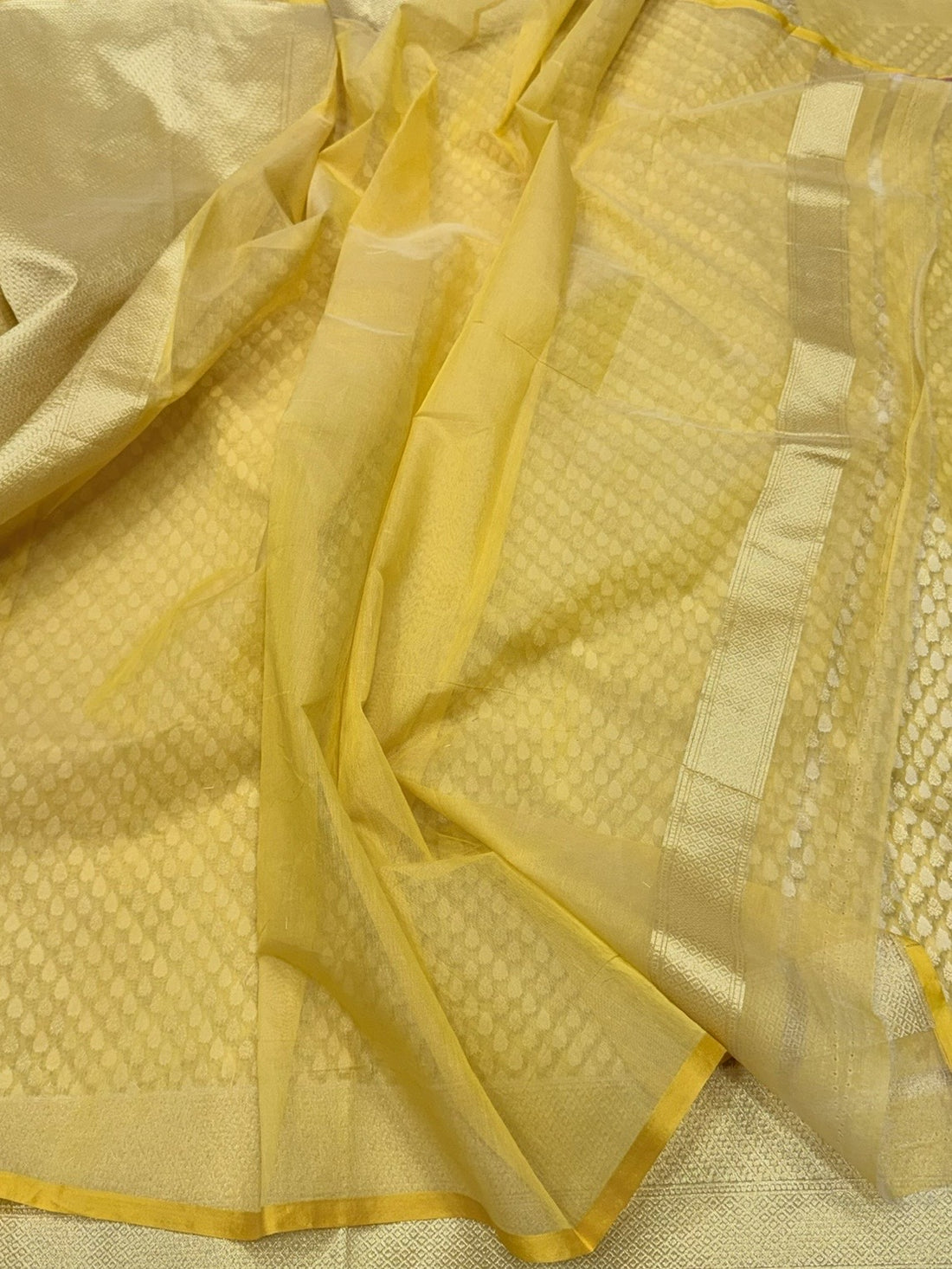 Banarasi Pure Kora Cotton Saree