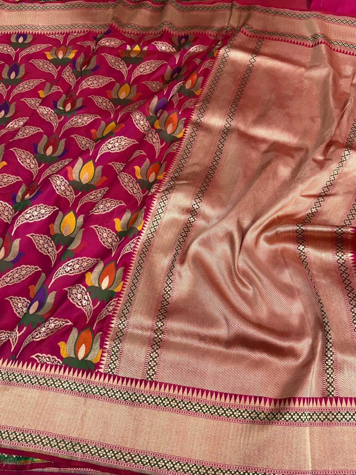 Banarasi Tilfi Minakari Pure Katan Silk Saree