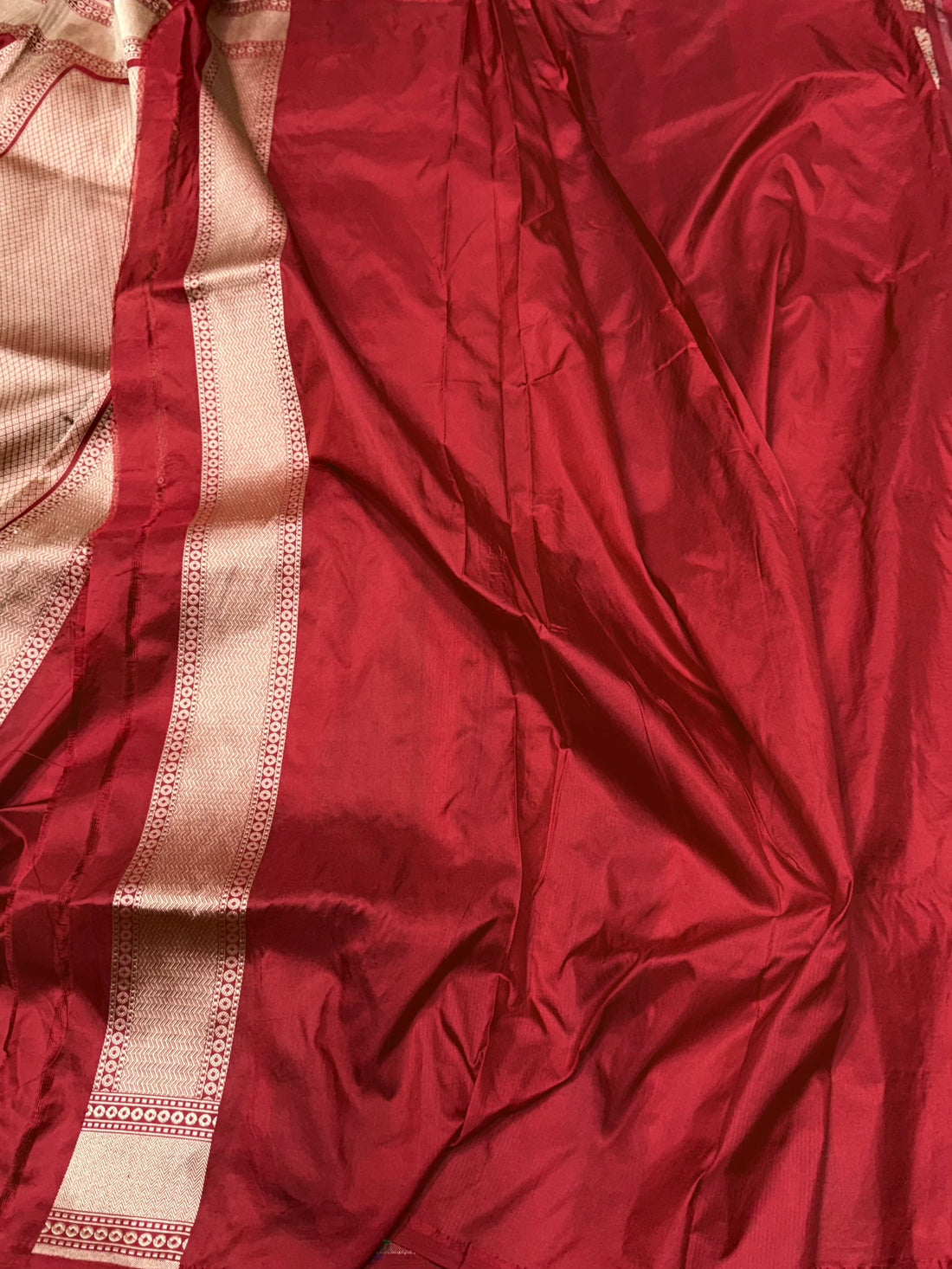 Red Banarasi Tilfi Minakari Pure Katan Silk Saree | Pure Silk | Minakari Work | Cutwork Technique | Banarasi Katan Silk Saree