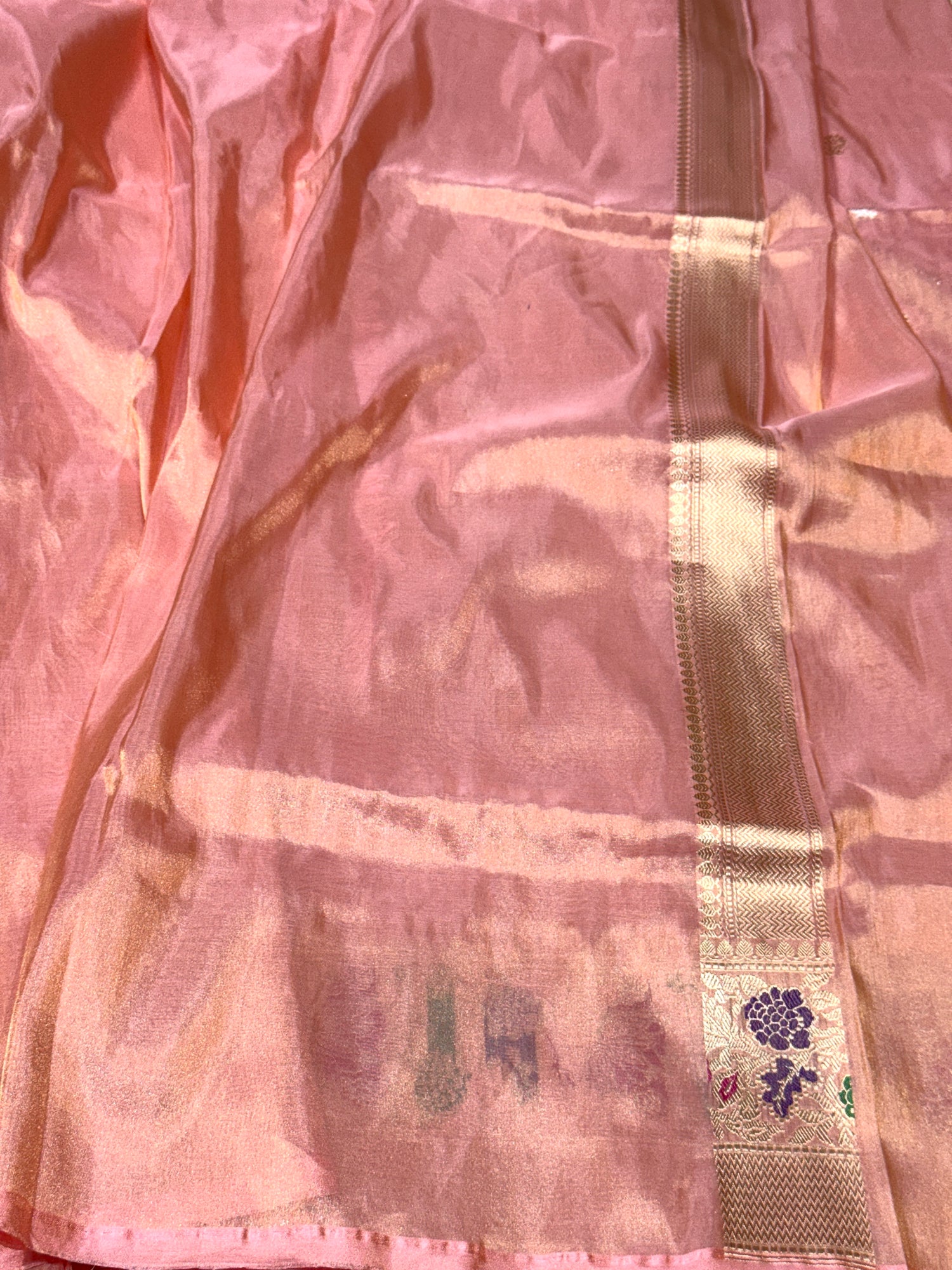 Handwoven Pure Banarasi Tissue Saree